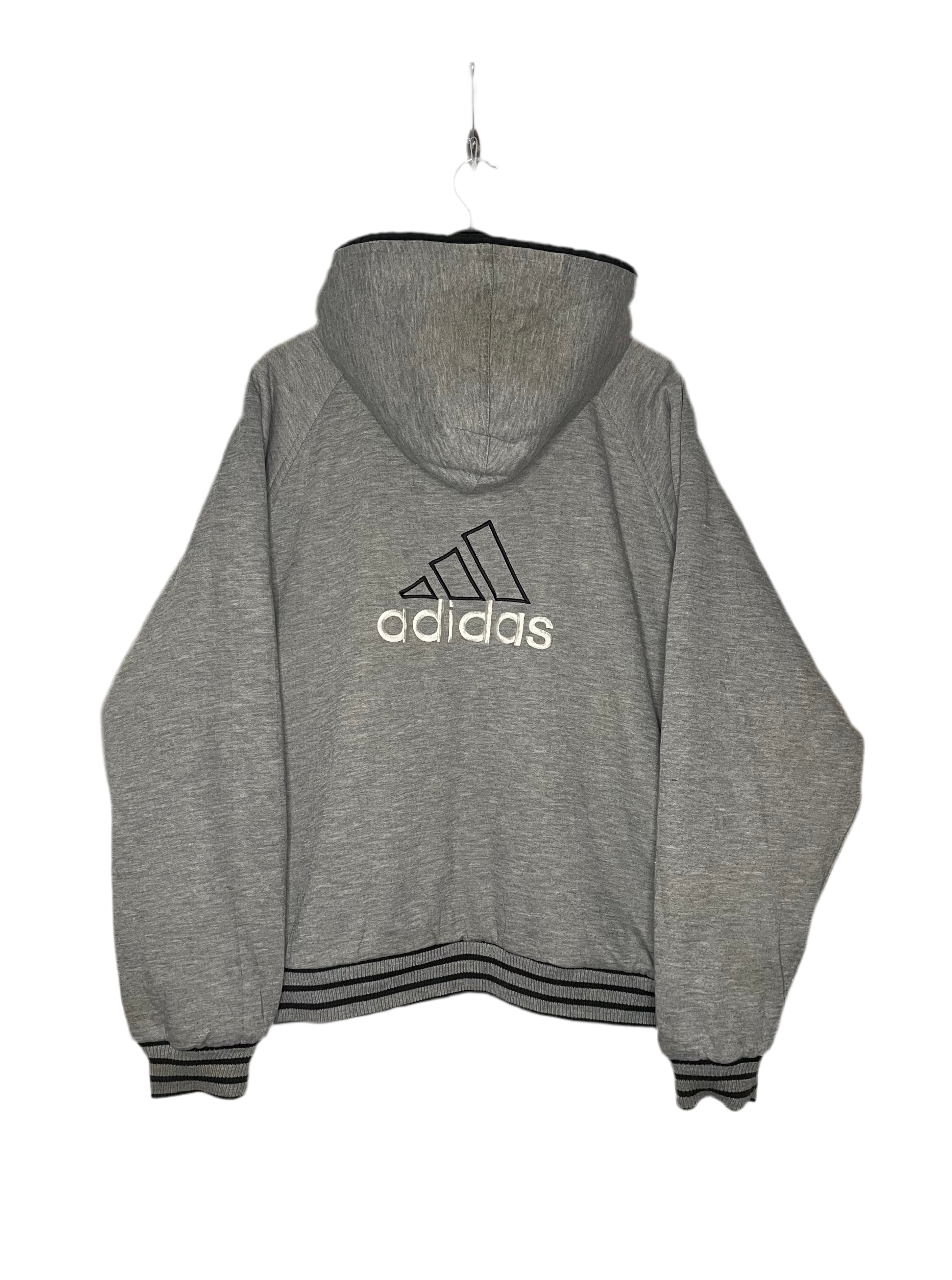 Adidas Vintage Reversible Jacket Schwarz/Grau Größe XL