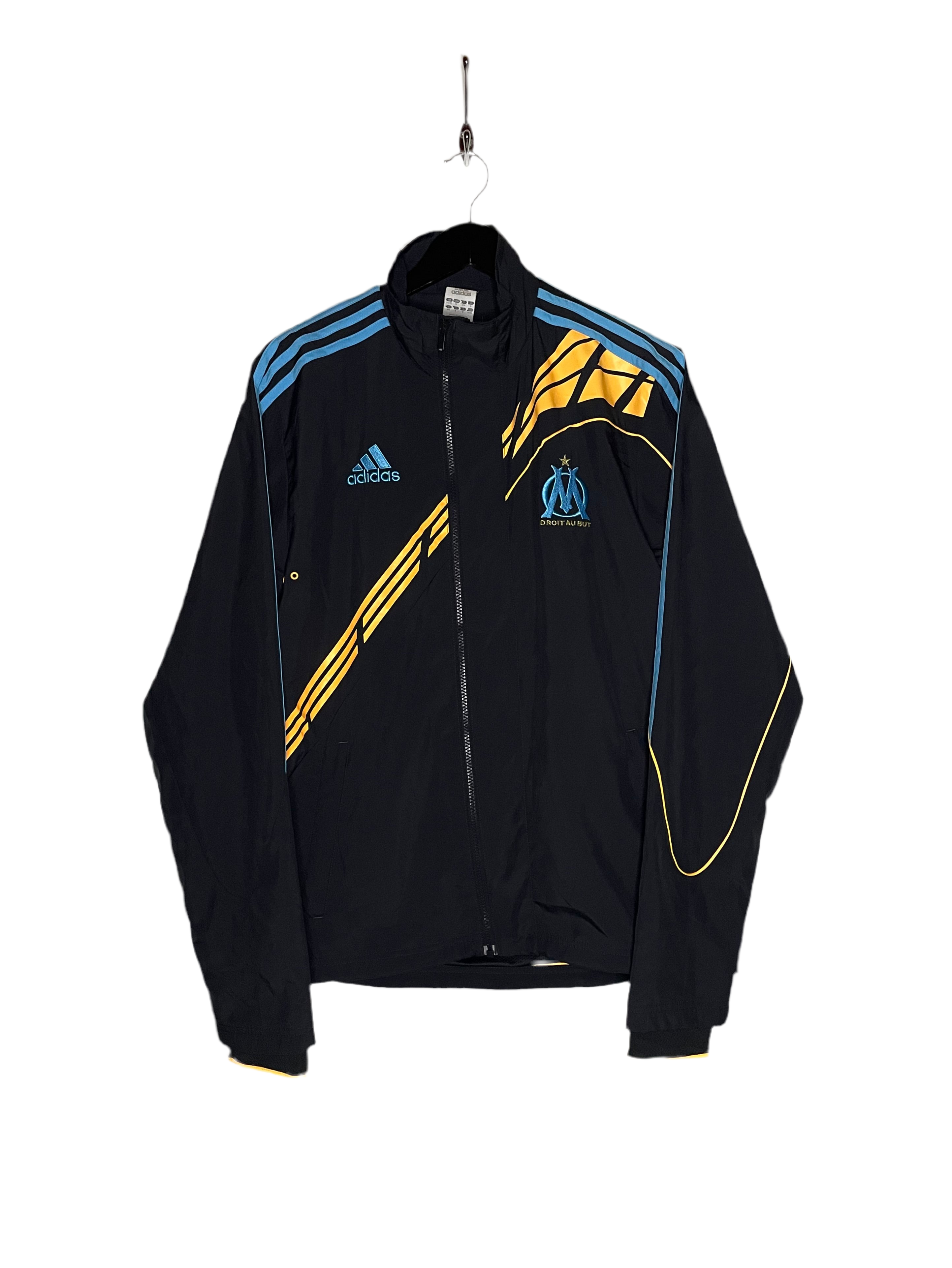 Adidas Trainingsjacke Olympique Marseille Schwarz Blau Größe M