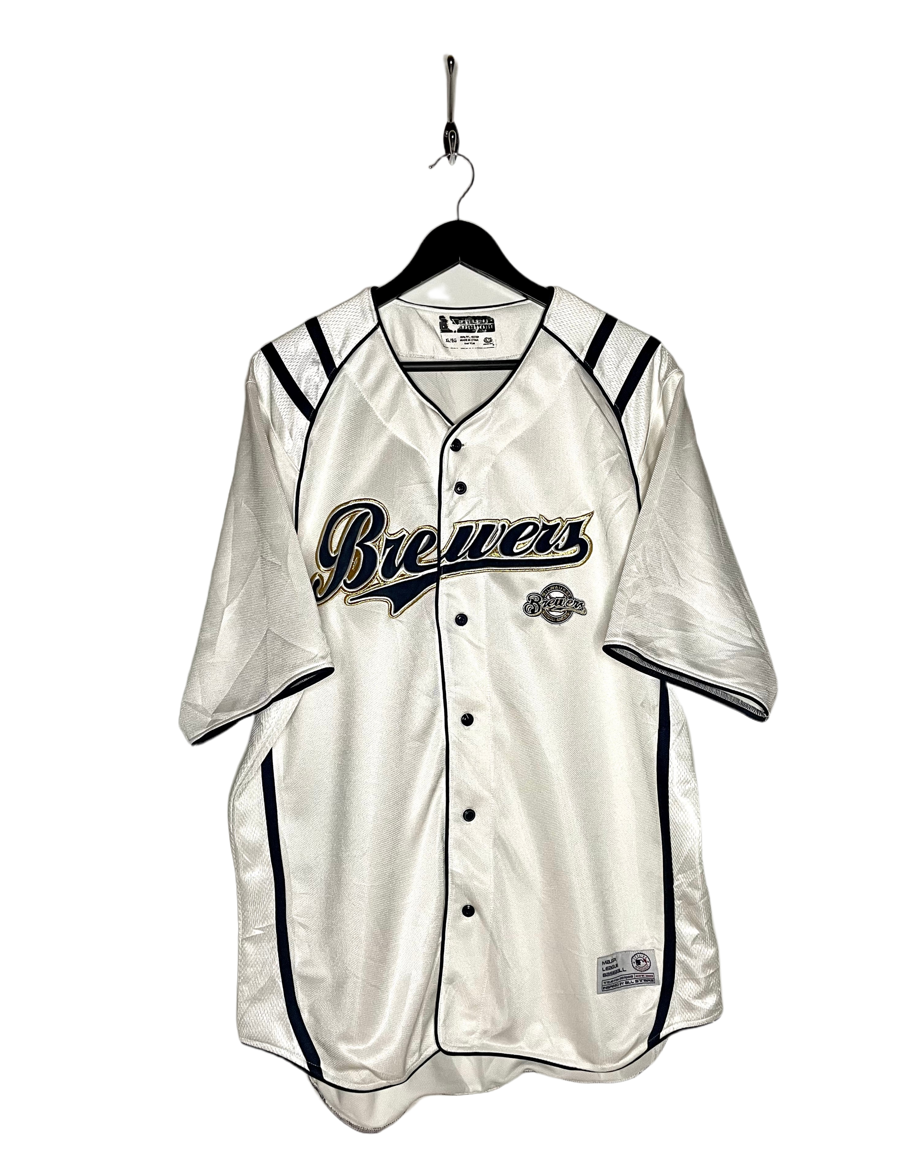MLB Jersey Milwaukee Brewers White Size XL
