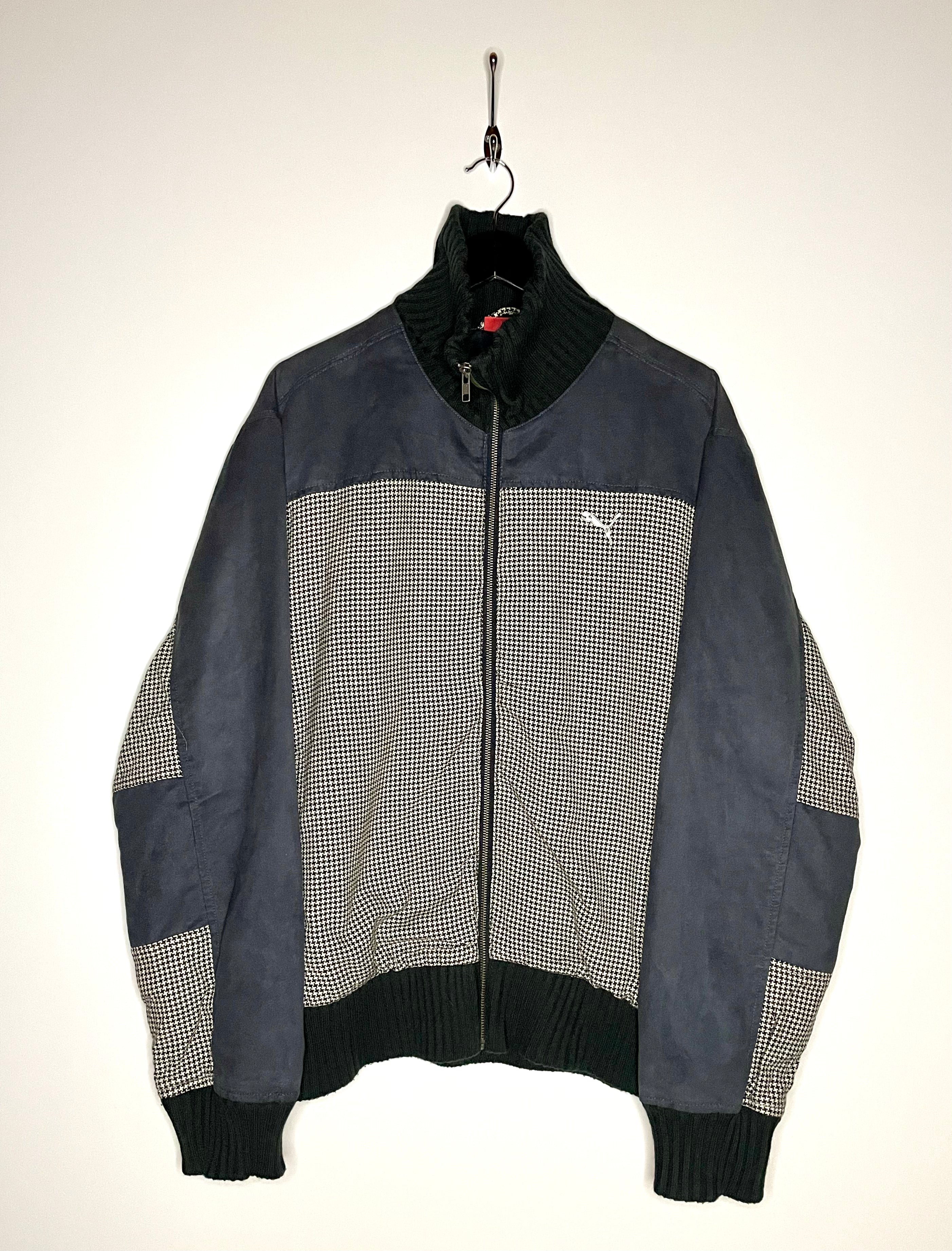 Puma Vintage Sweatshirt Jacke Schwarz/Weiß/Blau Größe XXL