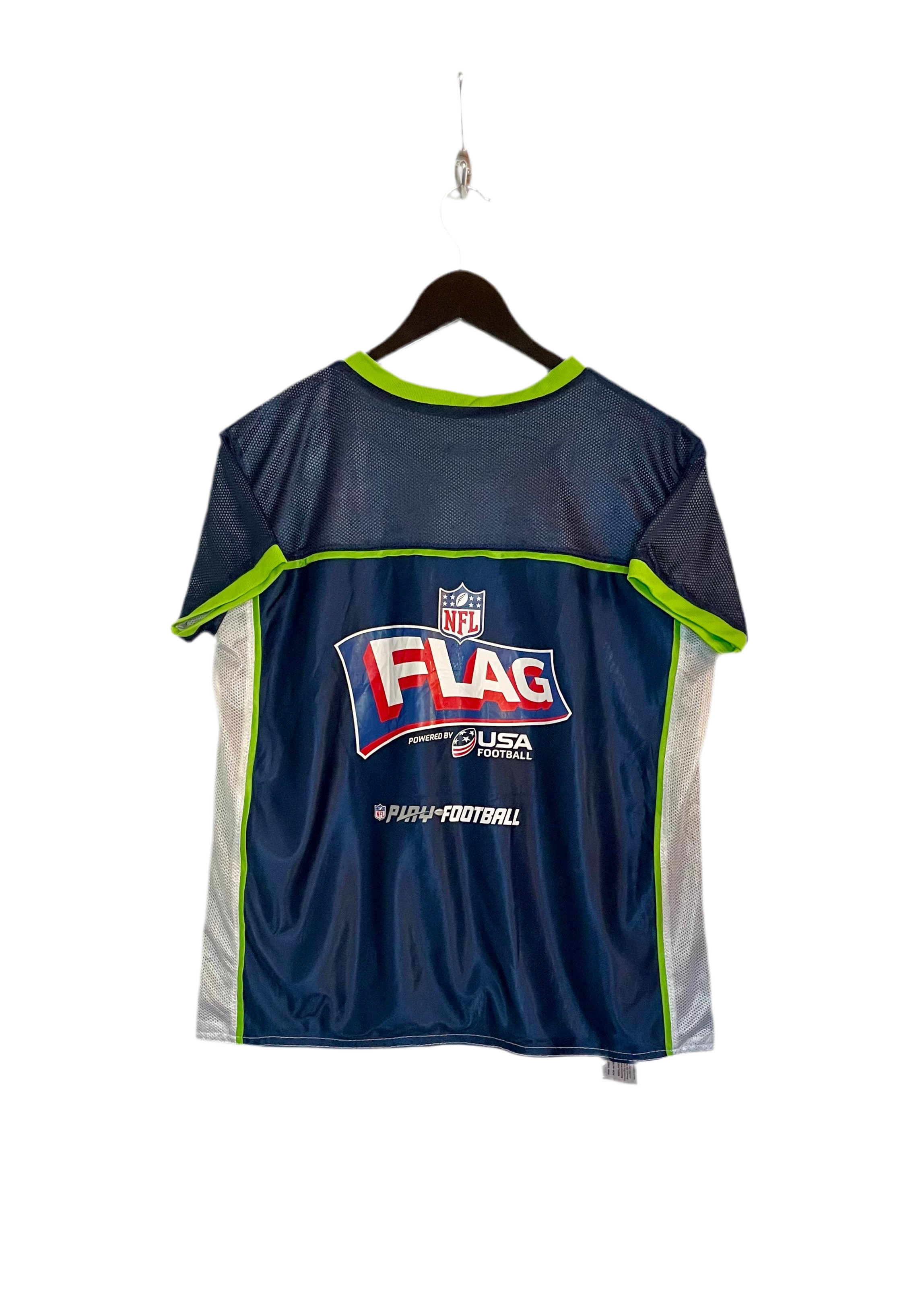 NFL Seattle Seahawks Flag Football Jersey Blau Größe XL Kinder