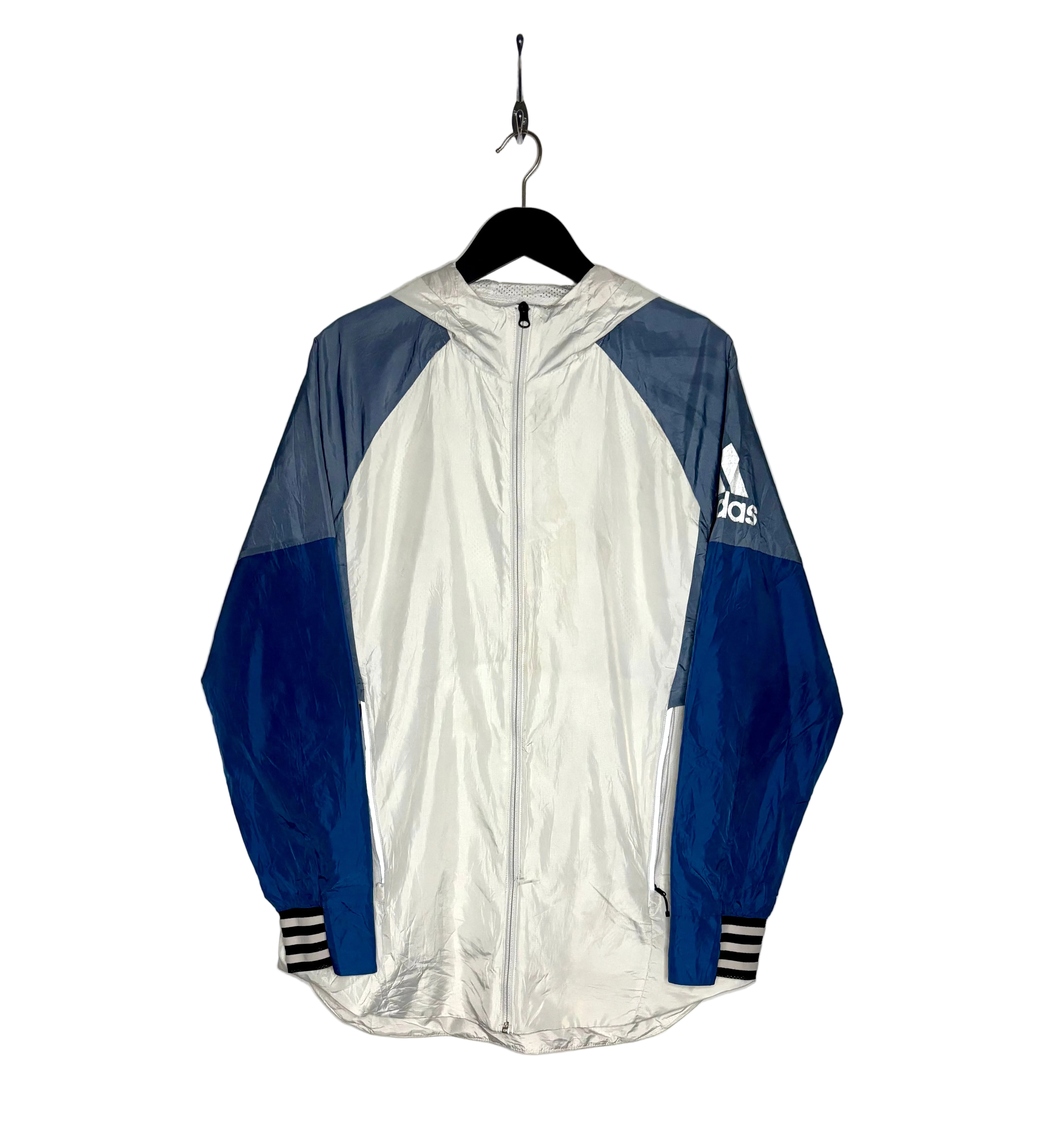 Adidas Vintage Trainingsjacke - 90s Look Weiß Größe M