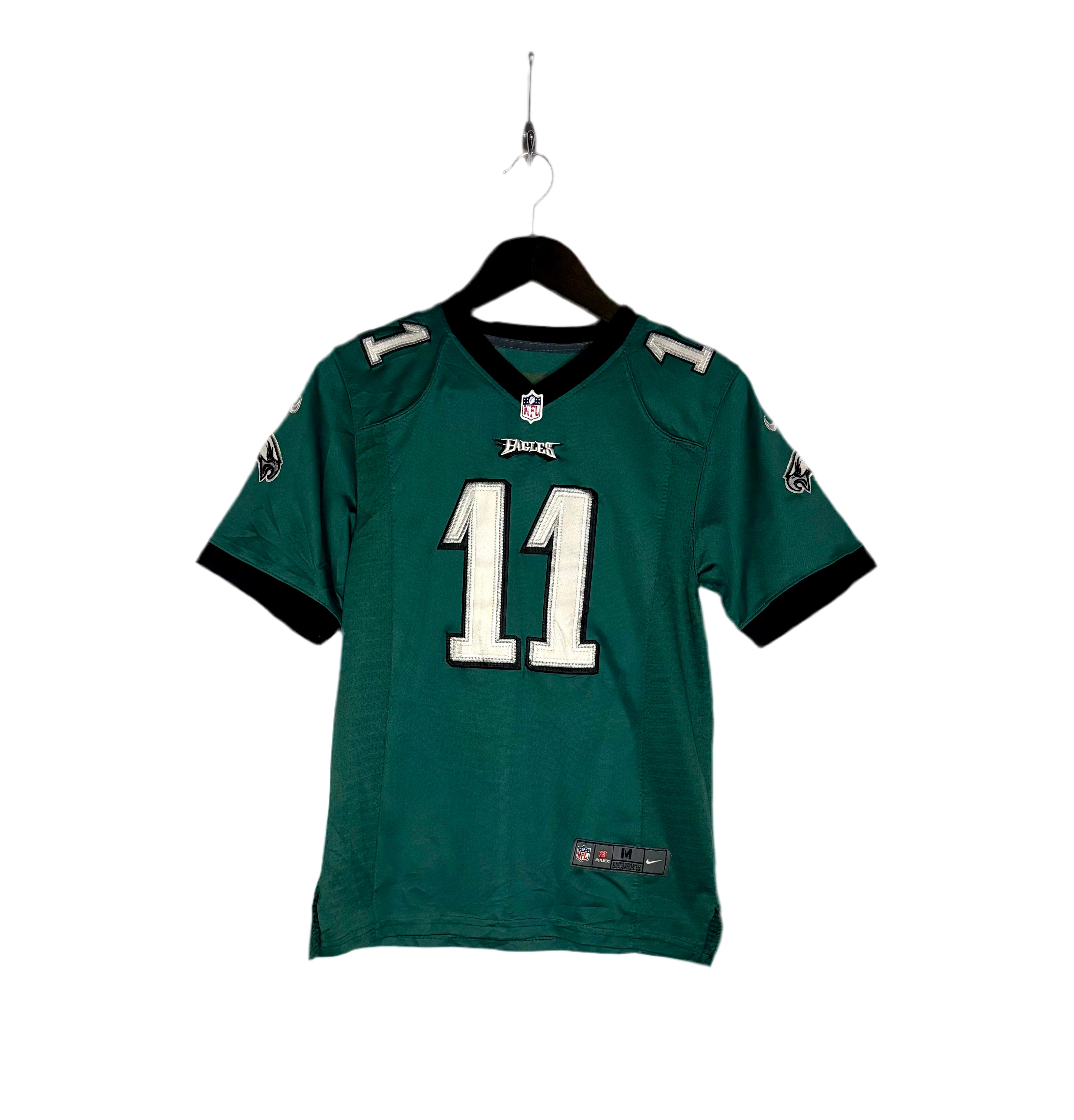 Nike NFL Philadelphia Eagles Jersey #11 Carson Wentz Grün Größe M Kinder