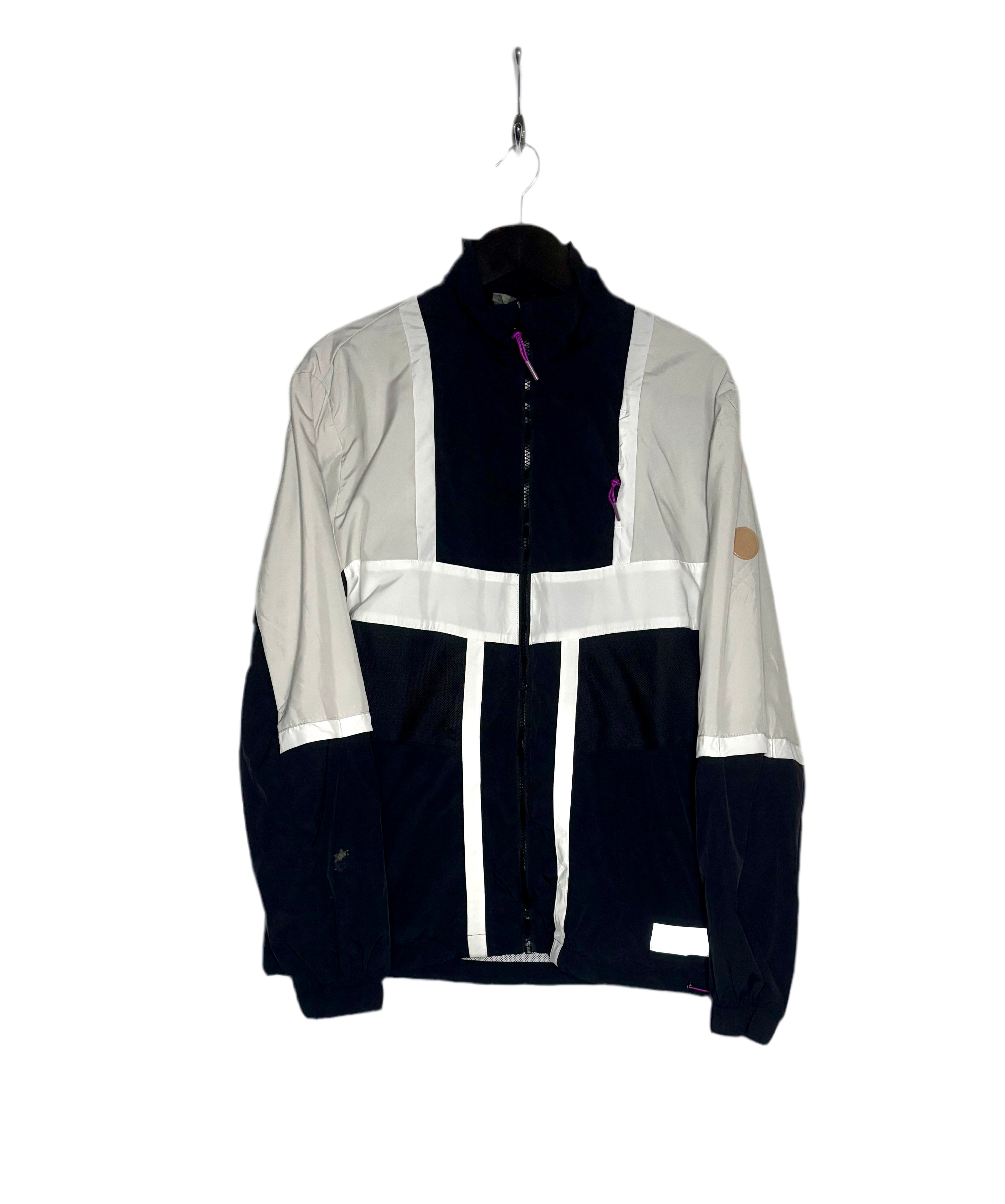 Puma Vintage Trainingsjacke Weiß/Schwarz Größe S