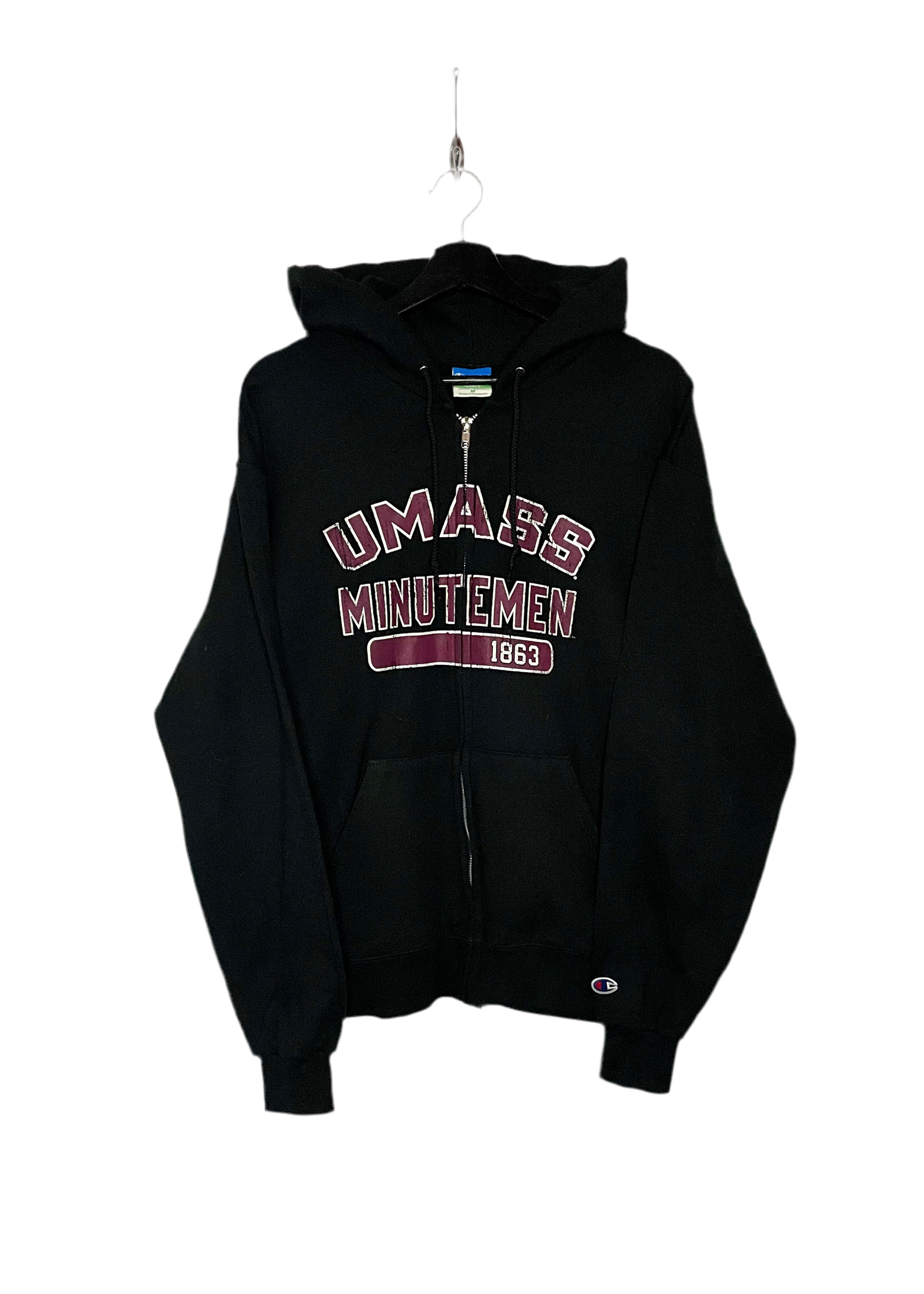 Champion Sweatshirtjacke UMASS Minutemen Schwarz Größe M