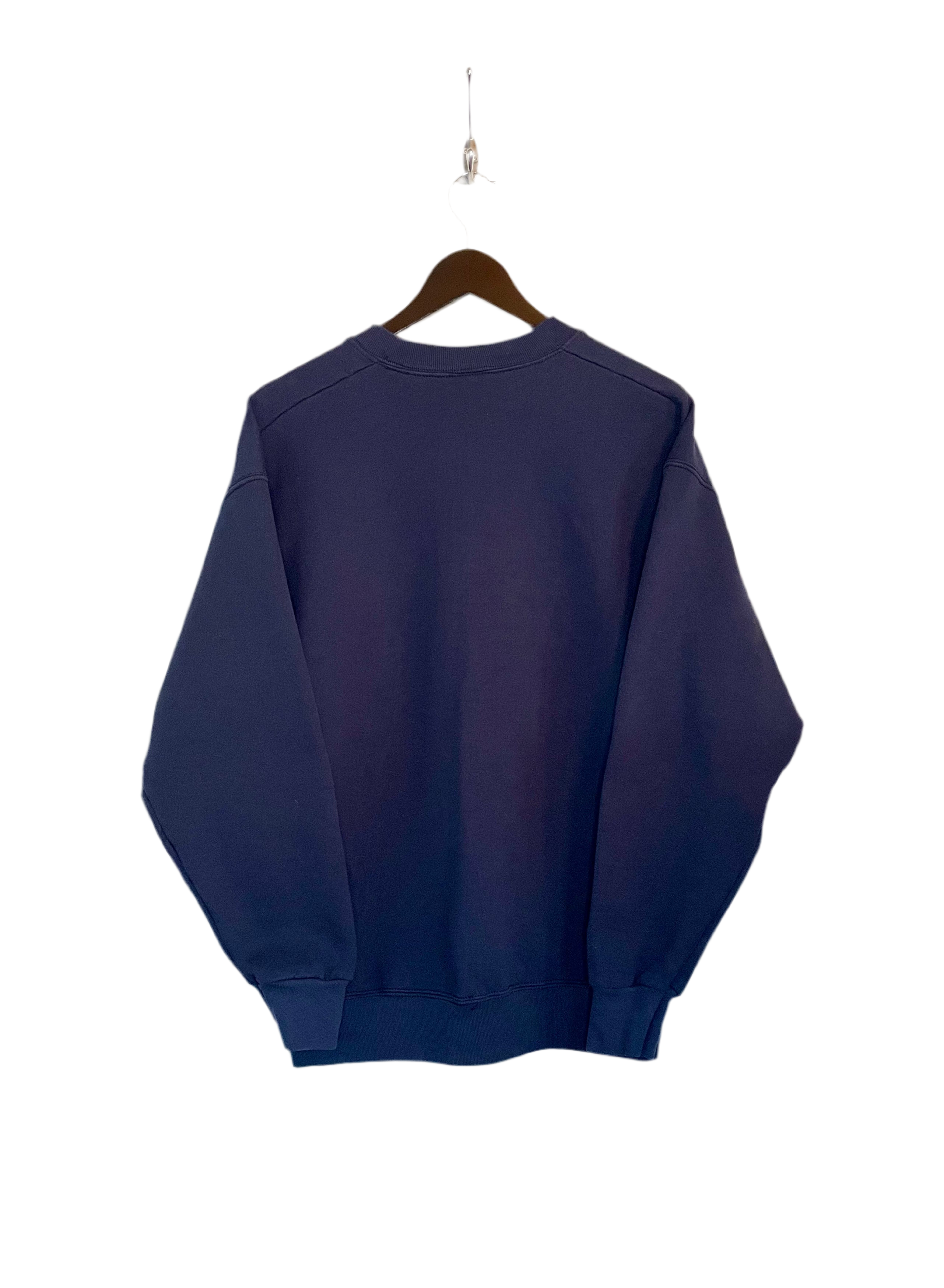 Fruit of the Loom Vintage Sweater Hurd Millwork Co. Blau Größe L