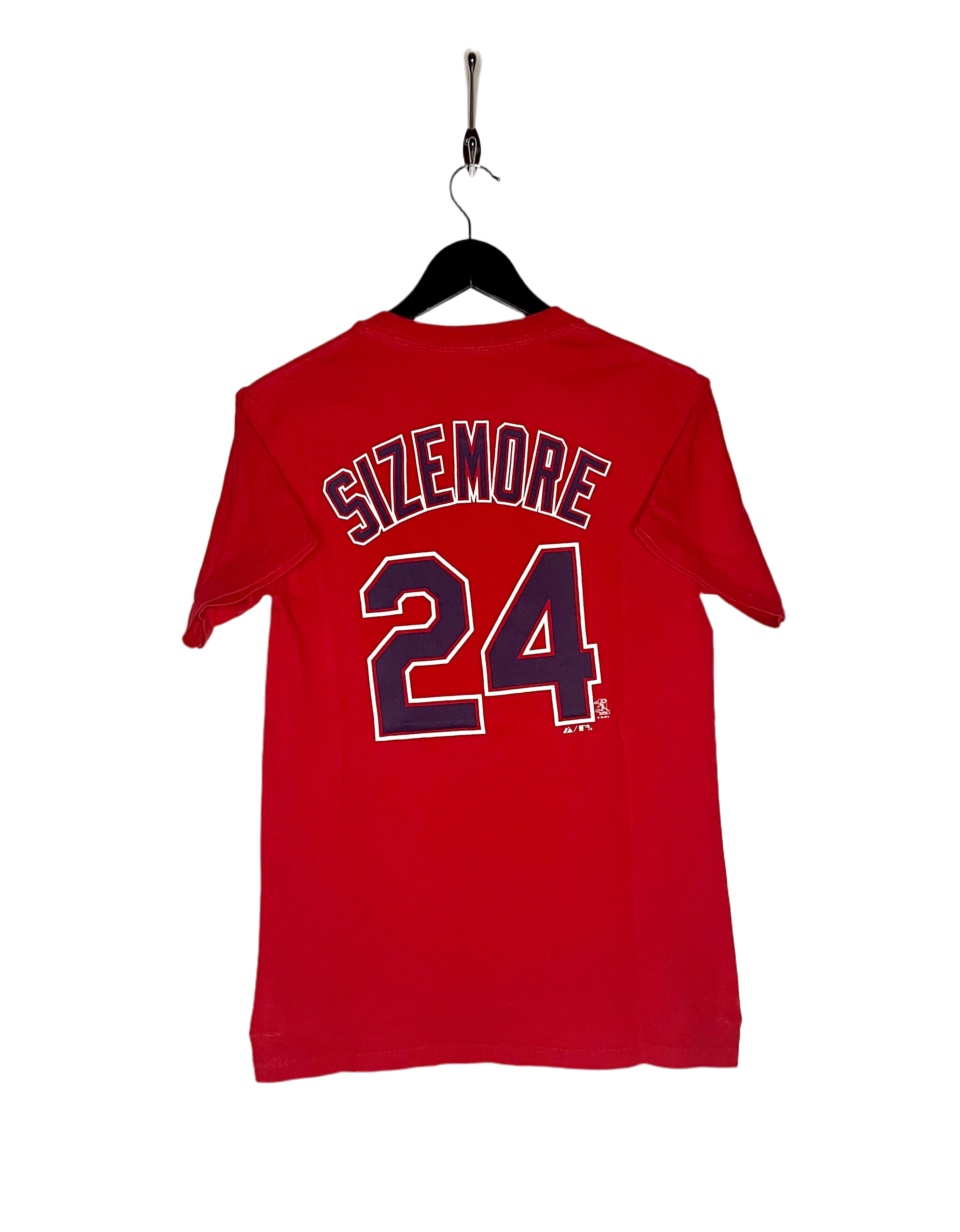 Majestic T-Shirt Cleveland Indians #24 Grady Sizemore Red Size S