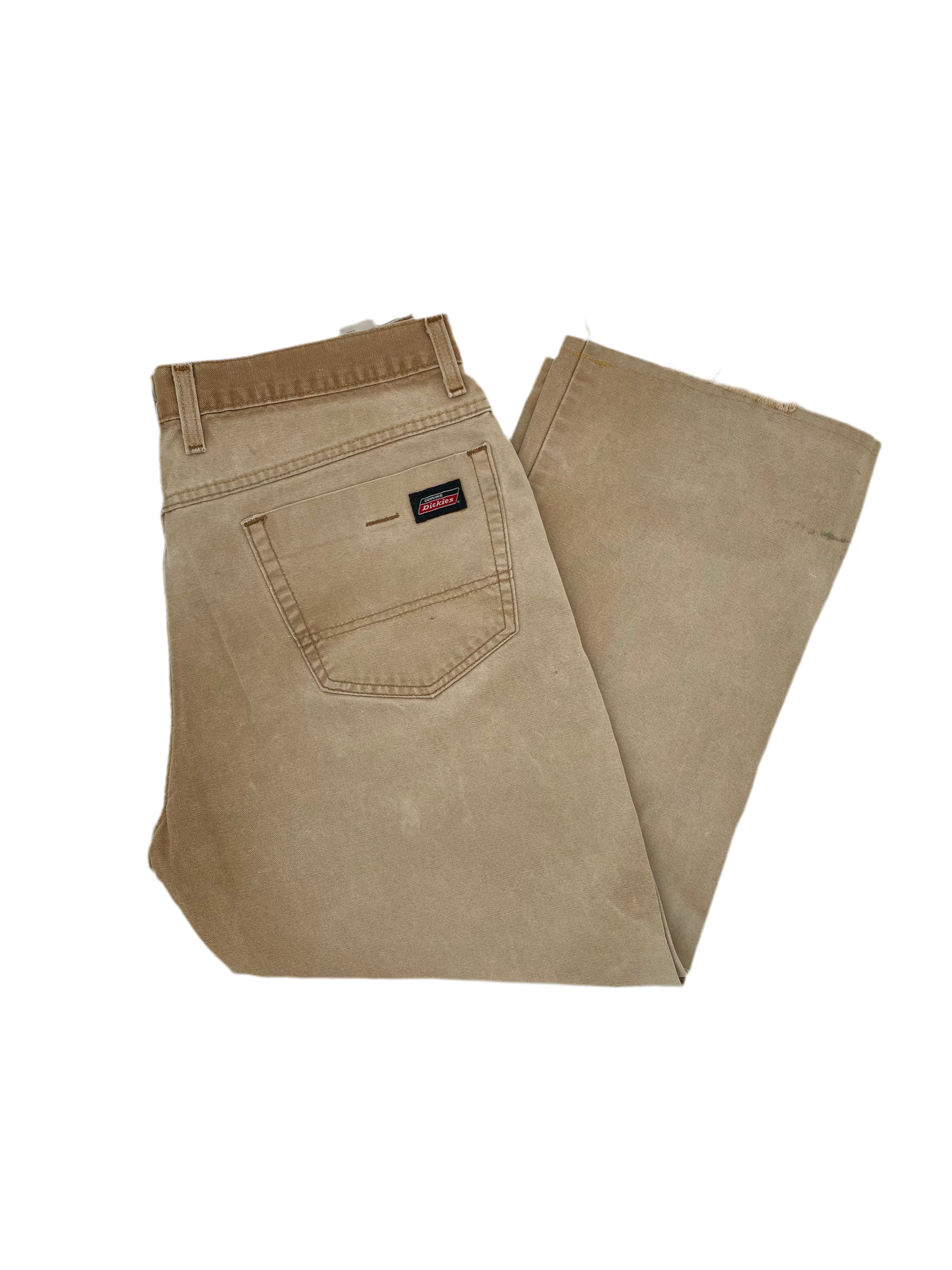Dickies Vintage Workwear Jeans Beige Größe 36x30
