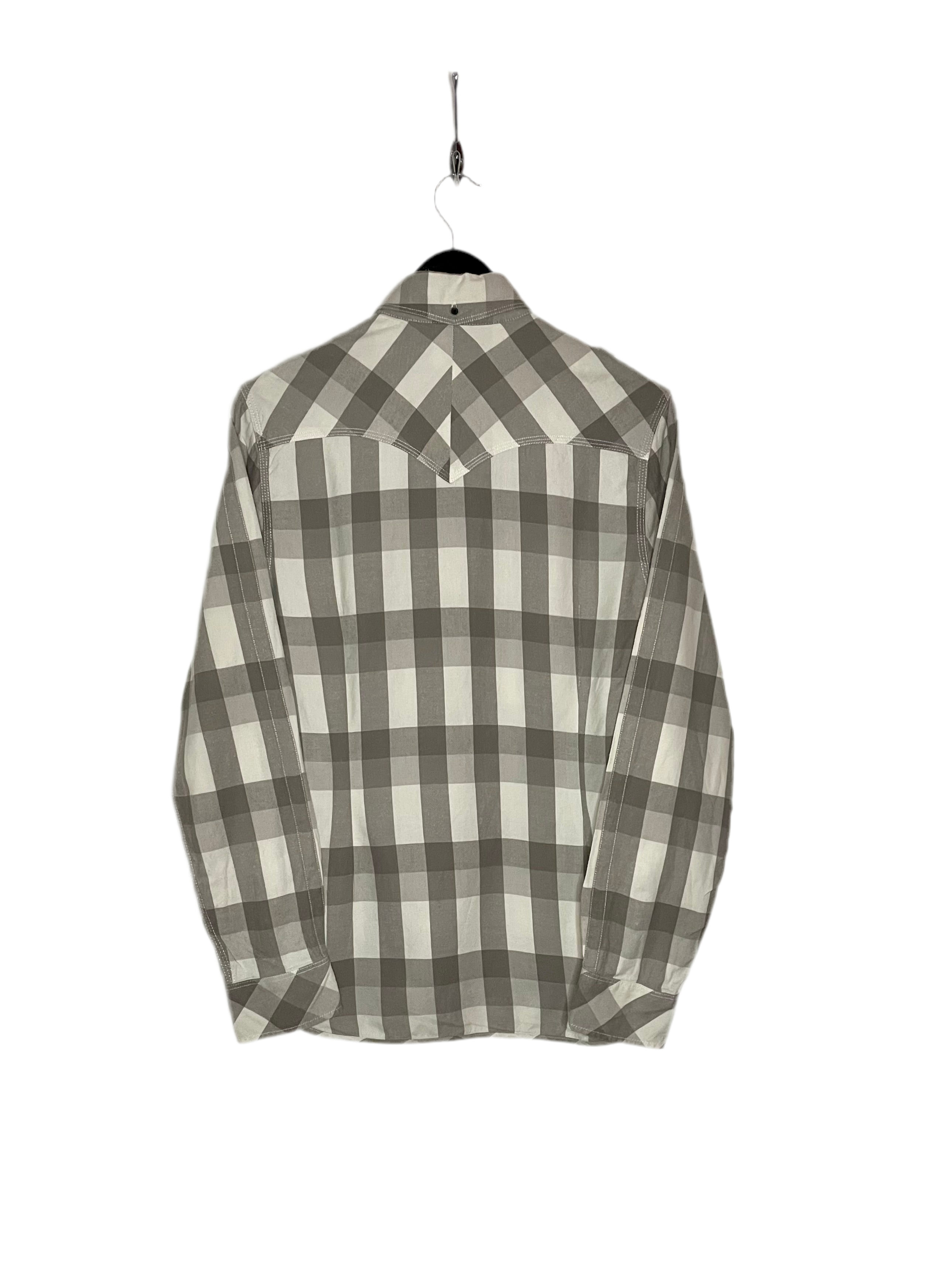 Levi`s Vintage Freizeit Hemd Grau/Weiß kariert Größe S