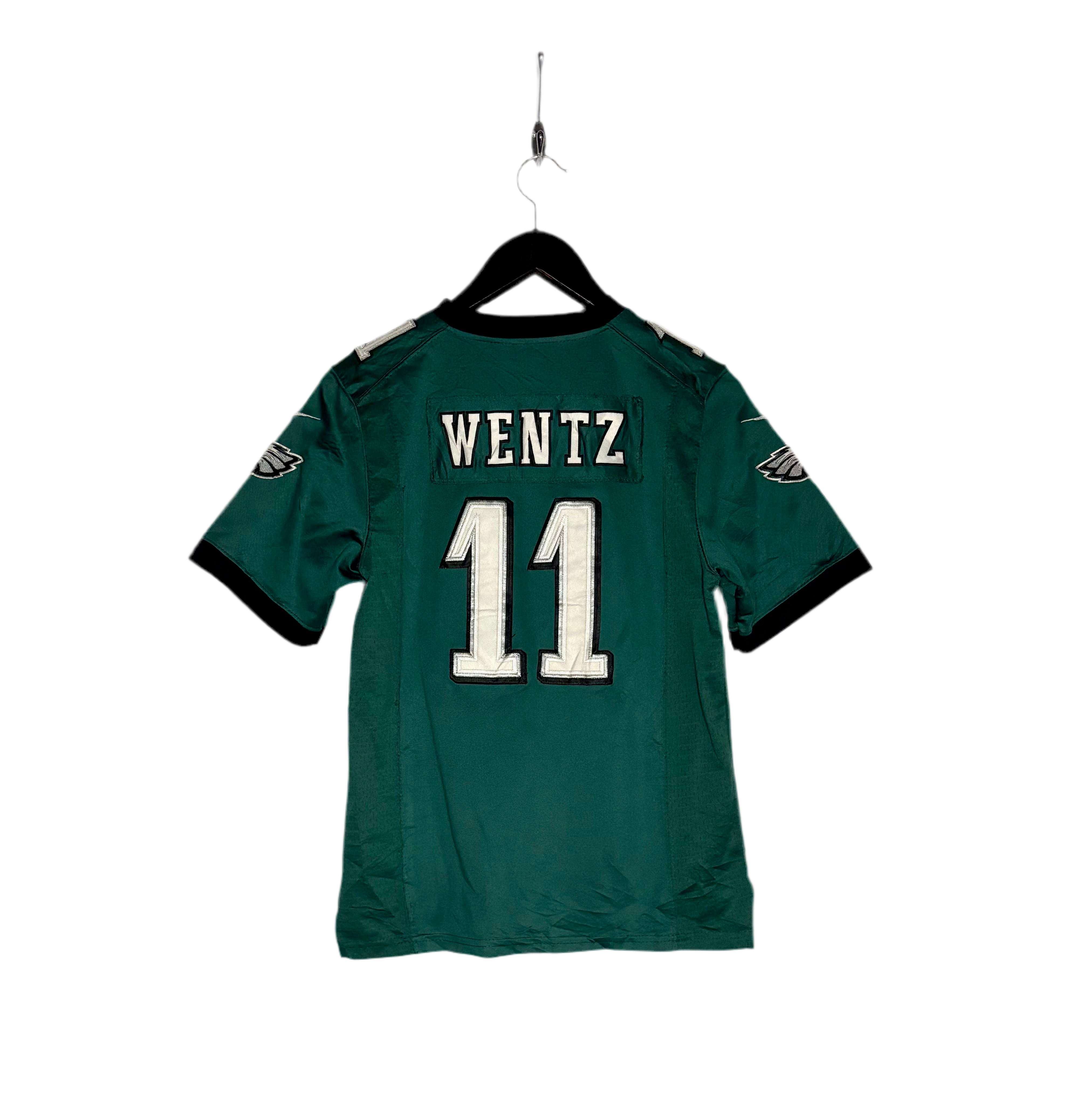 Nike NFL Philadelphia Eagles Jersey #11 Carson Wentz Grün Größe M Kinder