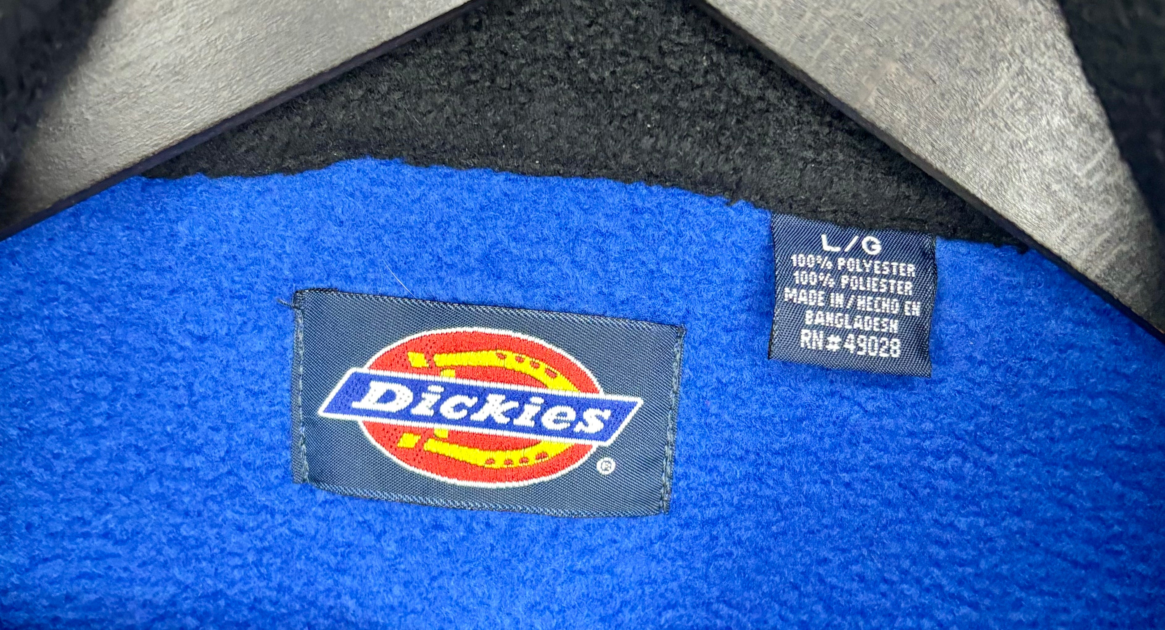 Dickies Vintage Q-Zip Fleece Sweater Blau Größe L