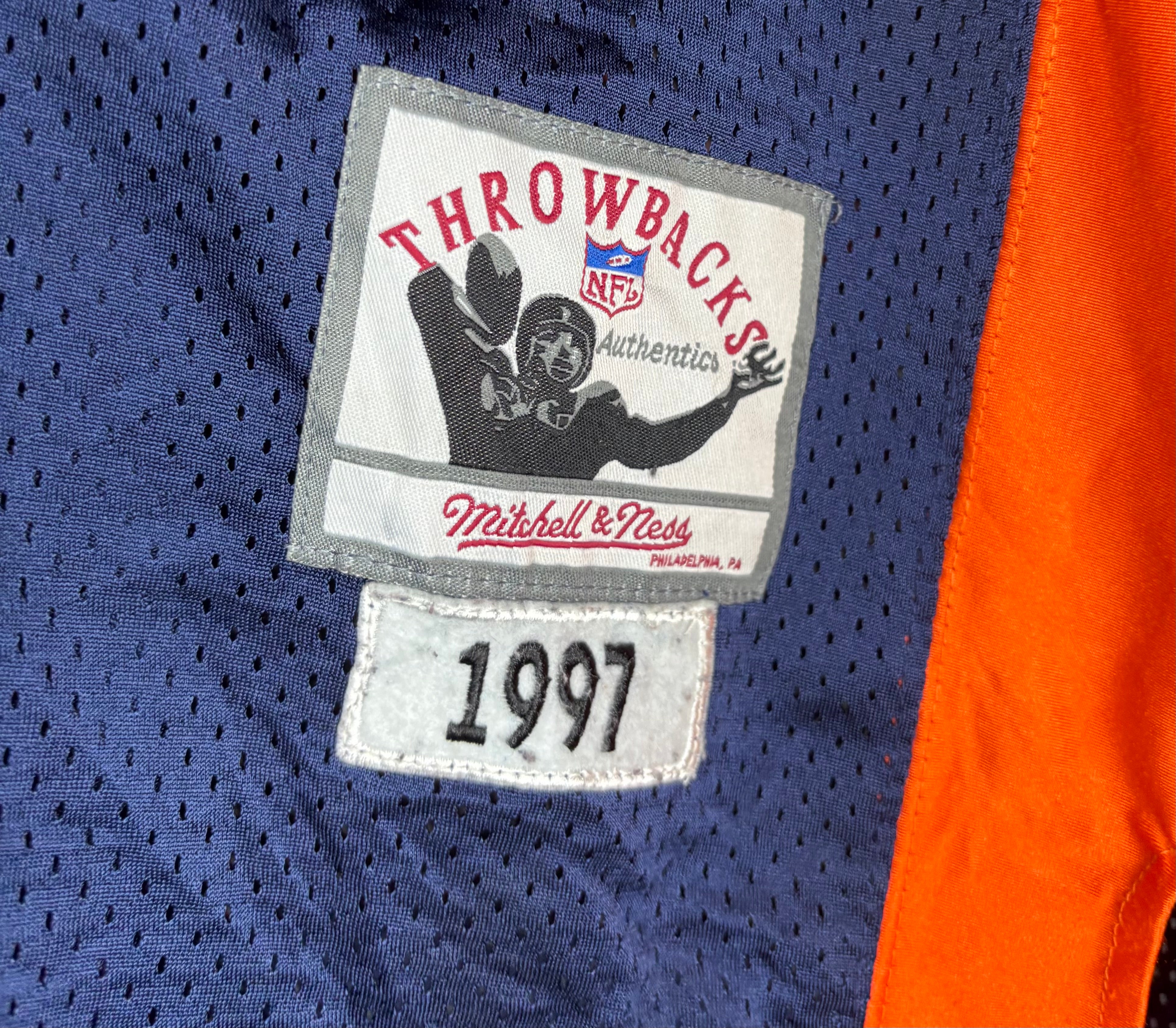 Mitchell & Ness Vintage NFL Denver Broncos Jersey #7 John Elway Blau Größe M