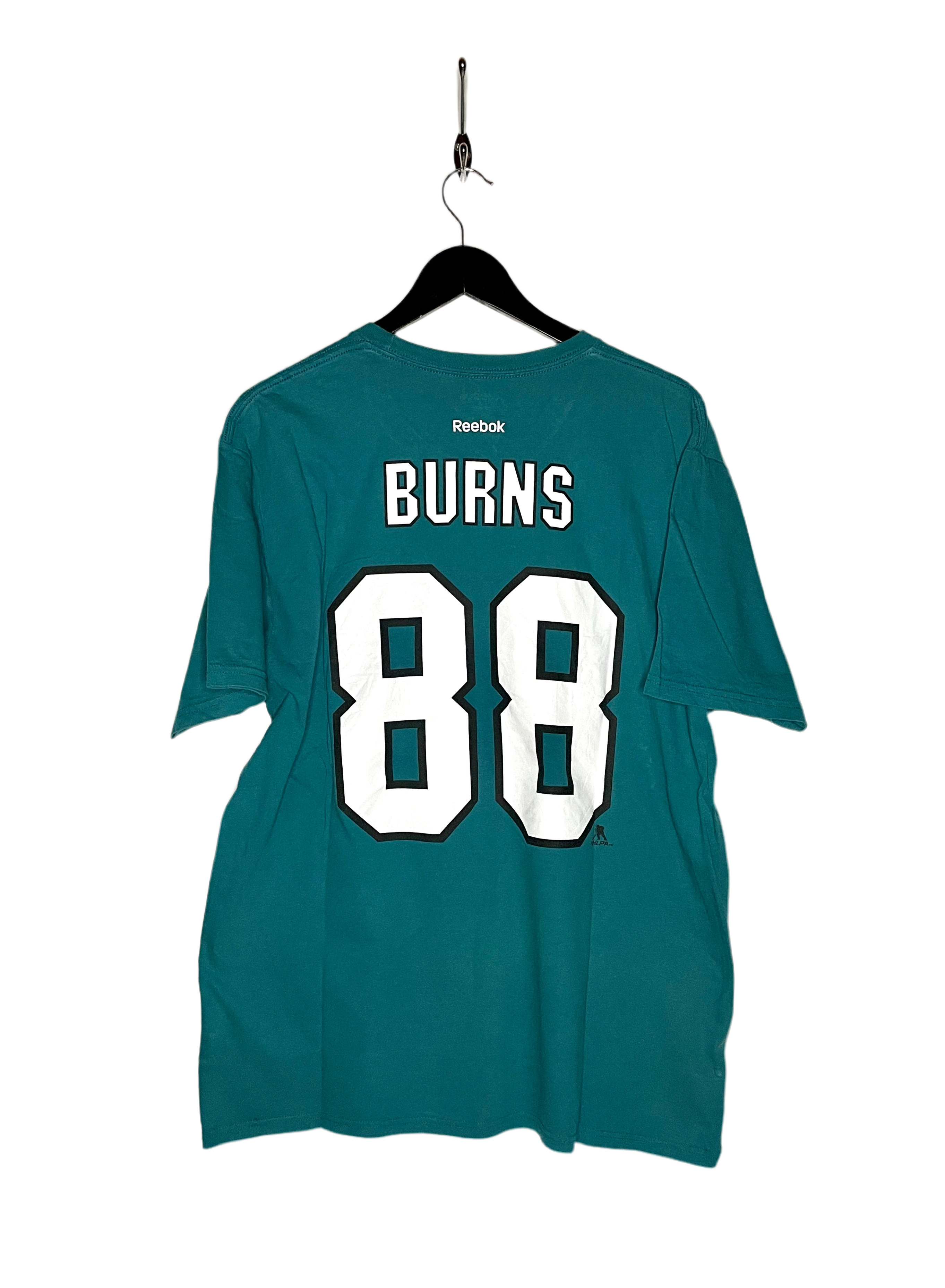 Camiseta Reebok San Jose Sharks #88 Burns Turquesa Talla XL