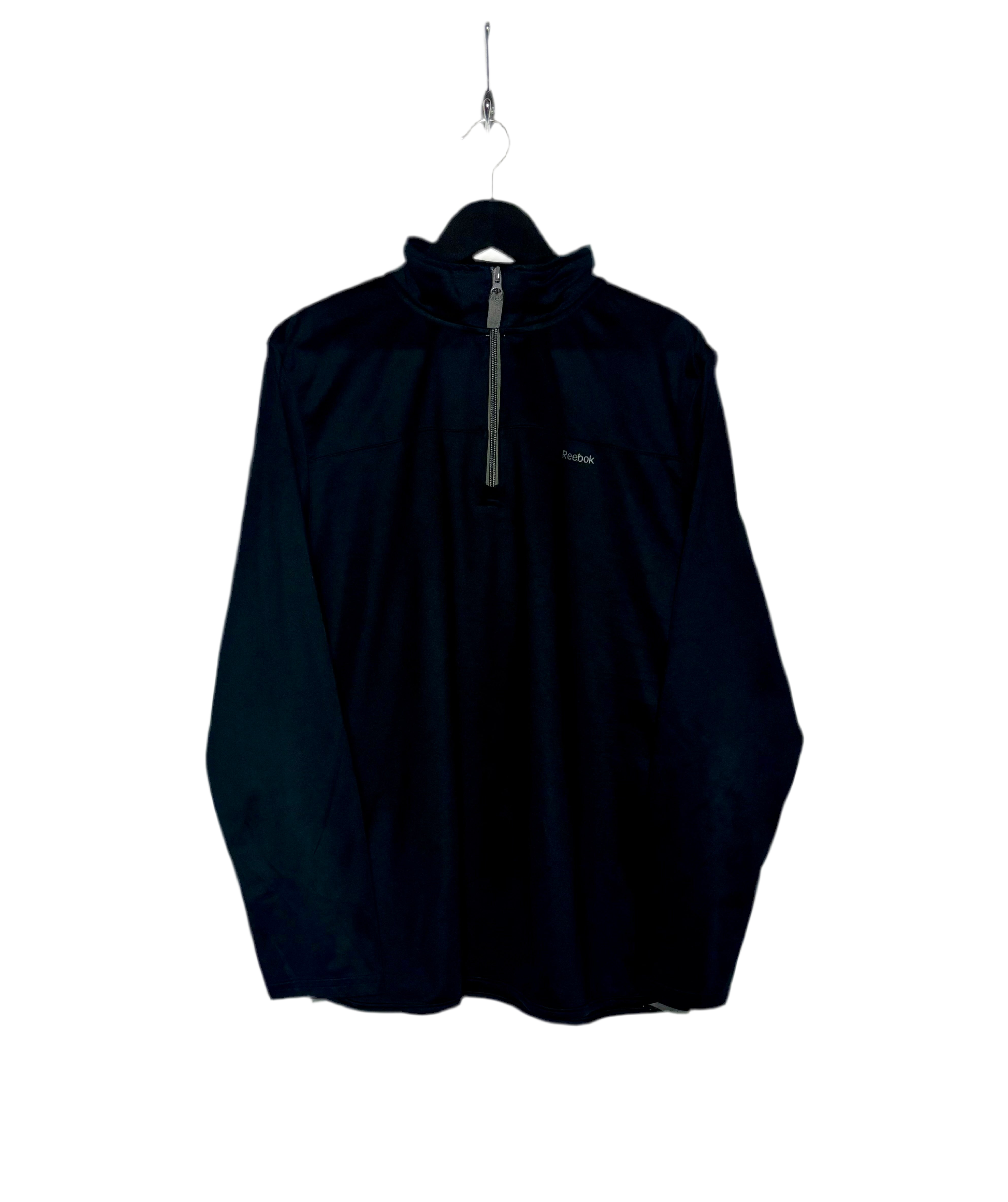 Reebok Q-Zip Sweater Schwarz Größe XL