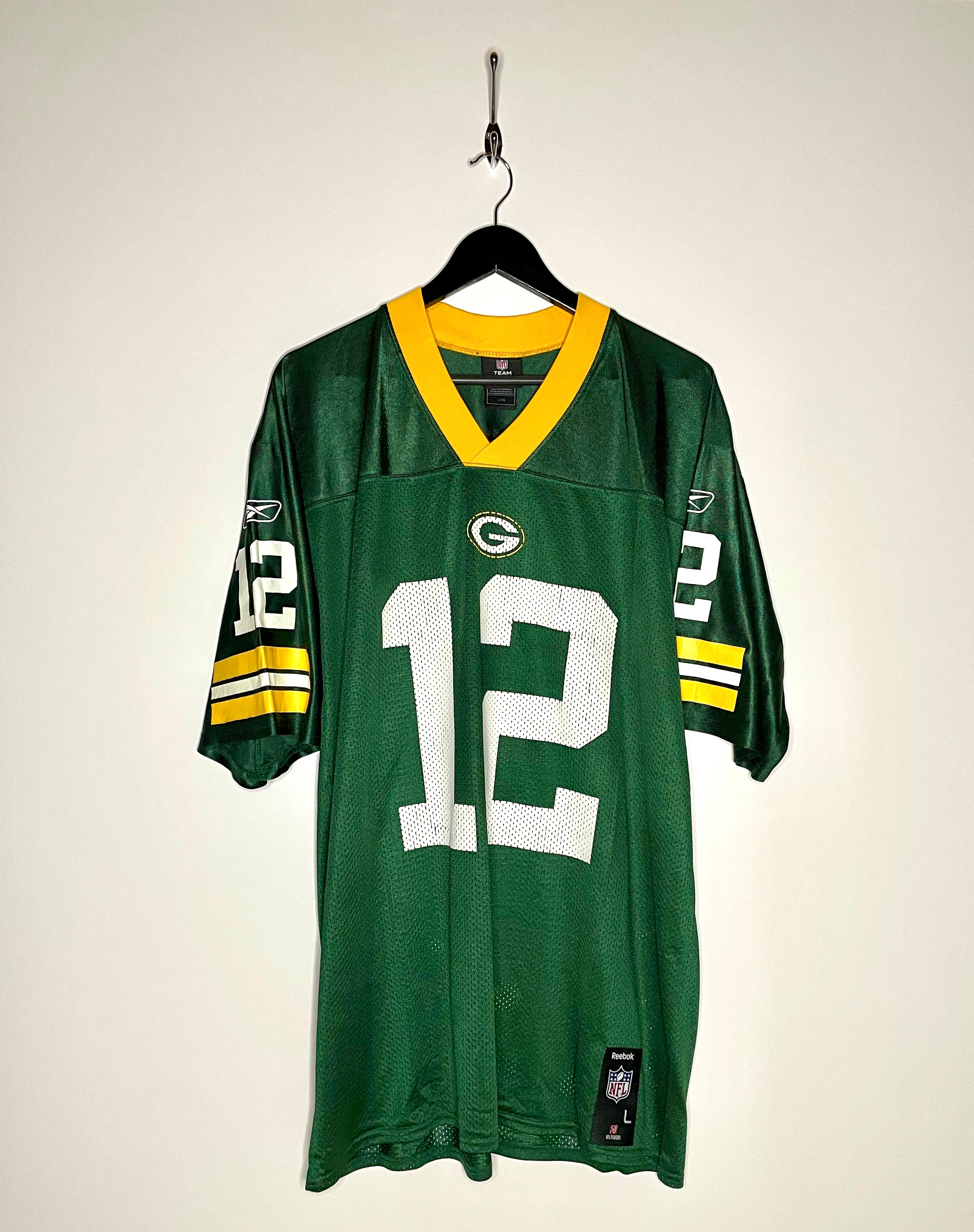 Reebok Green Bay Packers Jersey #12 Aaron Rodgers Grün Größe L