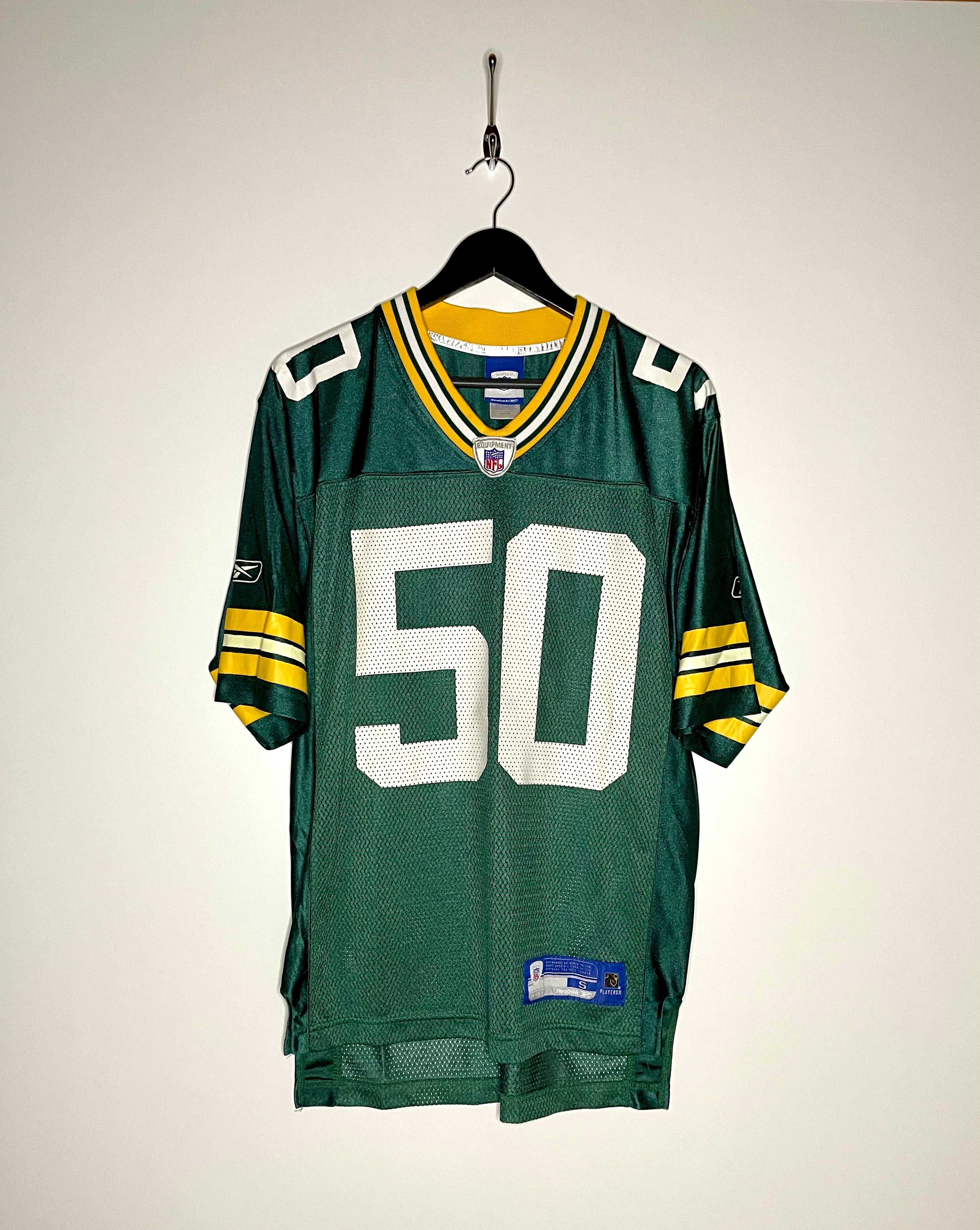 Reebok Green Bay Packers Jersey #50 A. J. Hawk Größe S