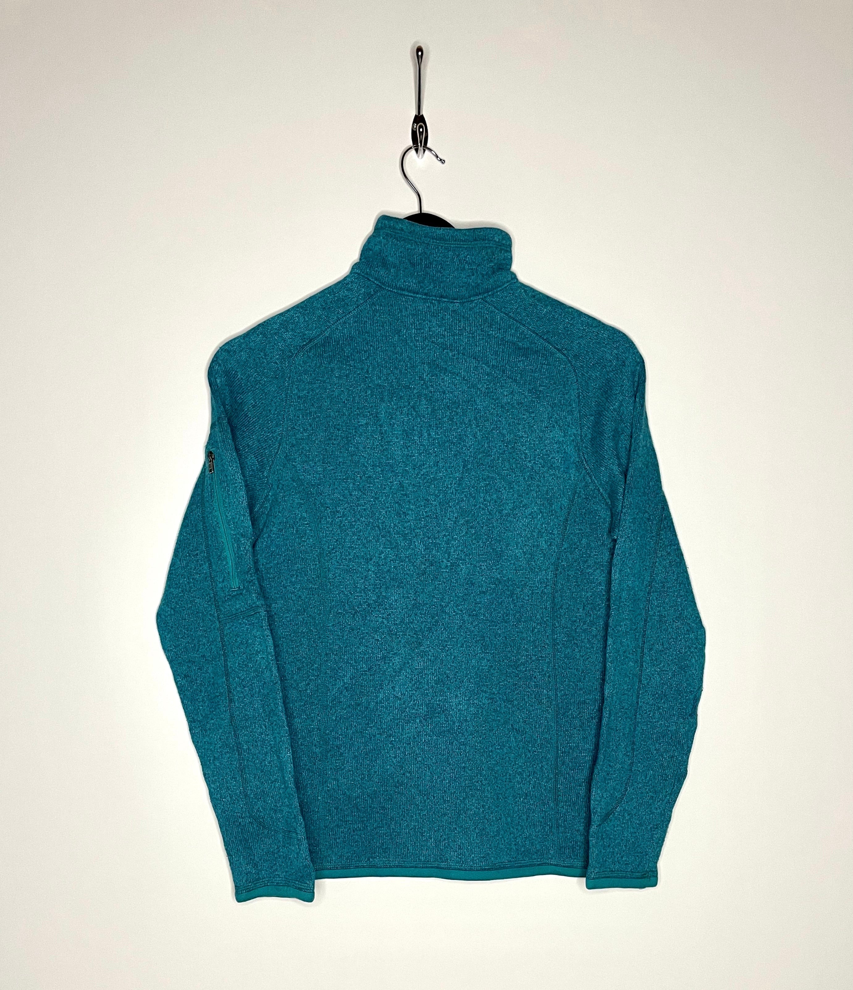 Patagonia Fleece Q-Zip Sweater Türkis Größe M