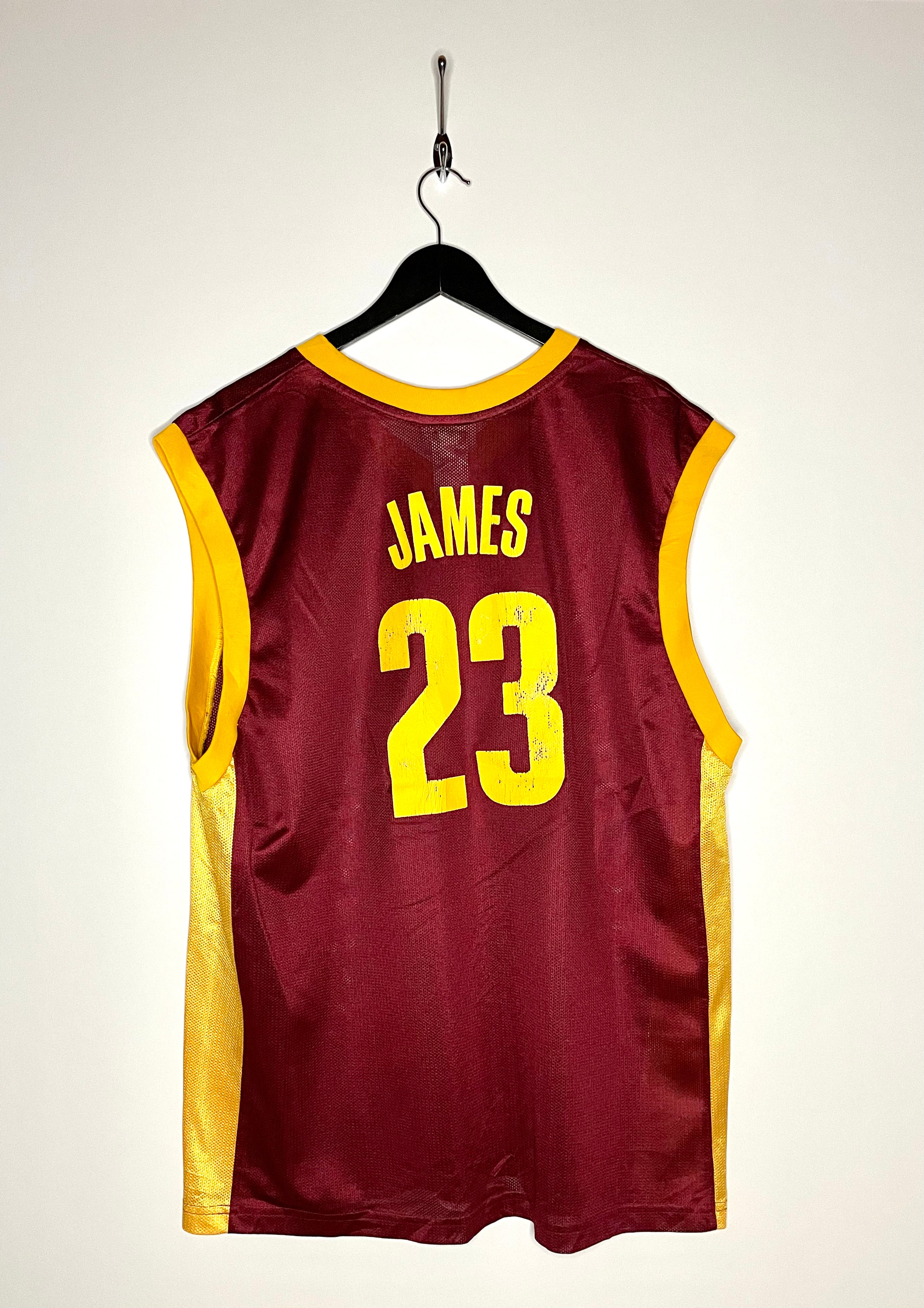 NBA Jersey Cleveland Cavaliers Lebron James #23 Rot/Gold Größe XL