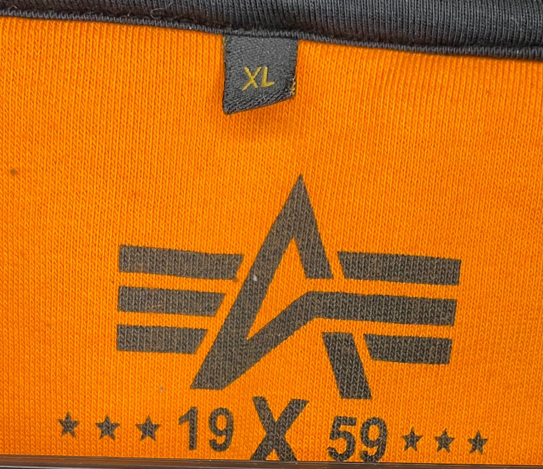 Alpha Industries Hoodie Schwarz Größe XL