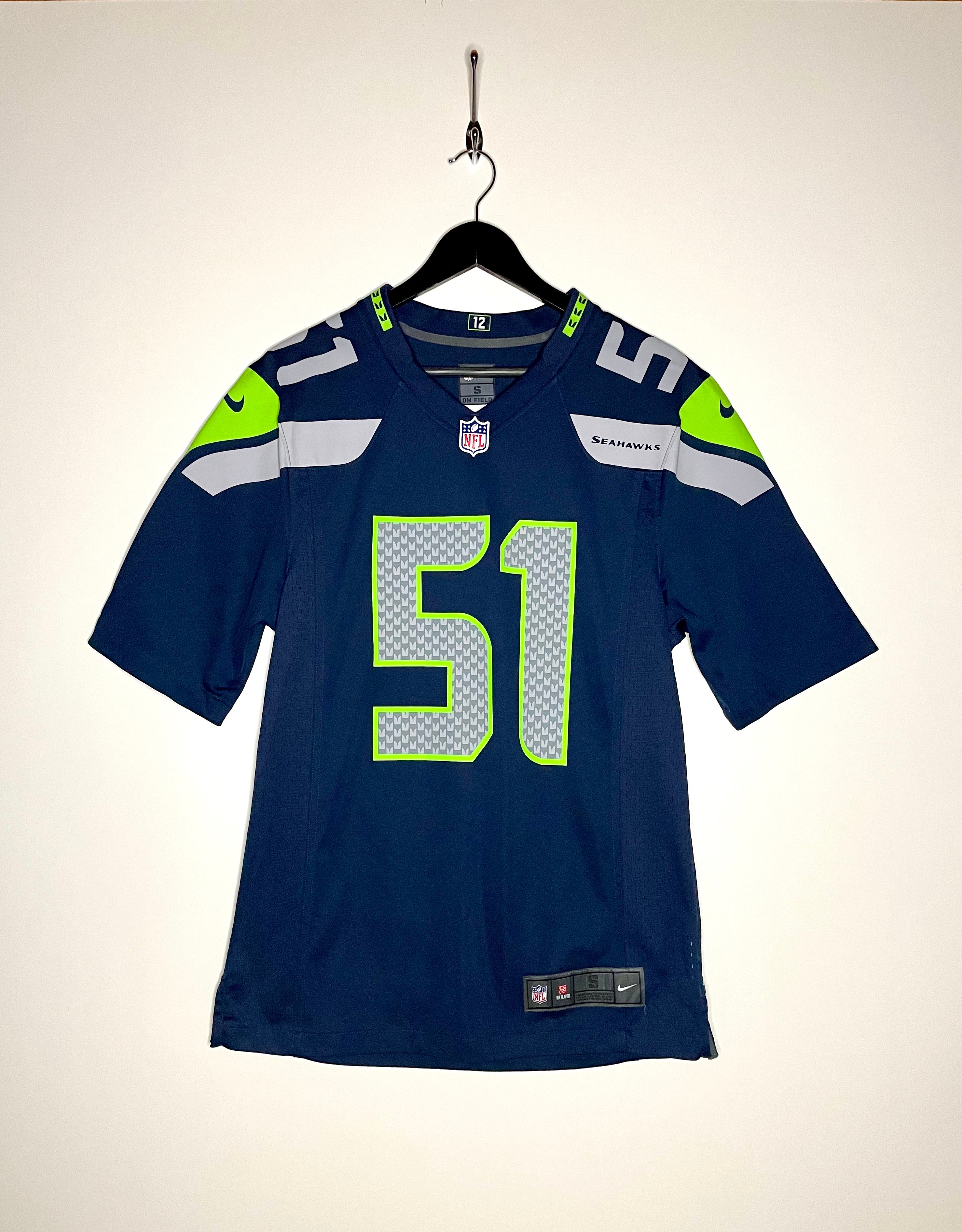 Nike OnField Jersey Seattle Seahawks #51 Irvin Blau Größe S
