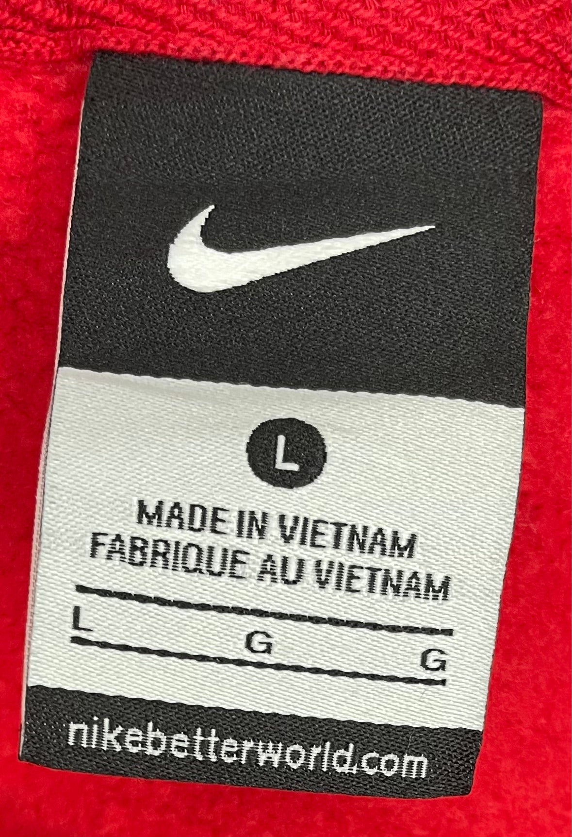 Nike kurzarm Q-Zip Shirt Academy of Art University Rot Größe L