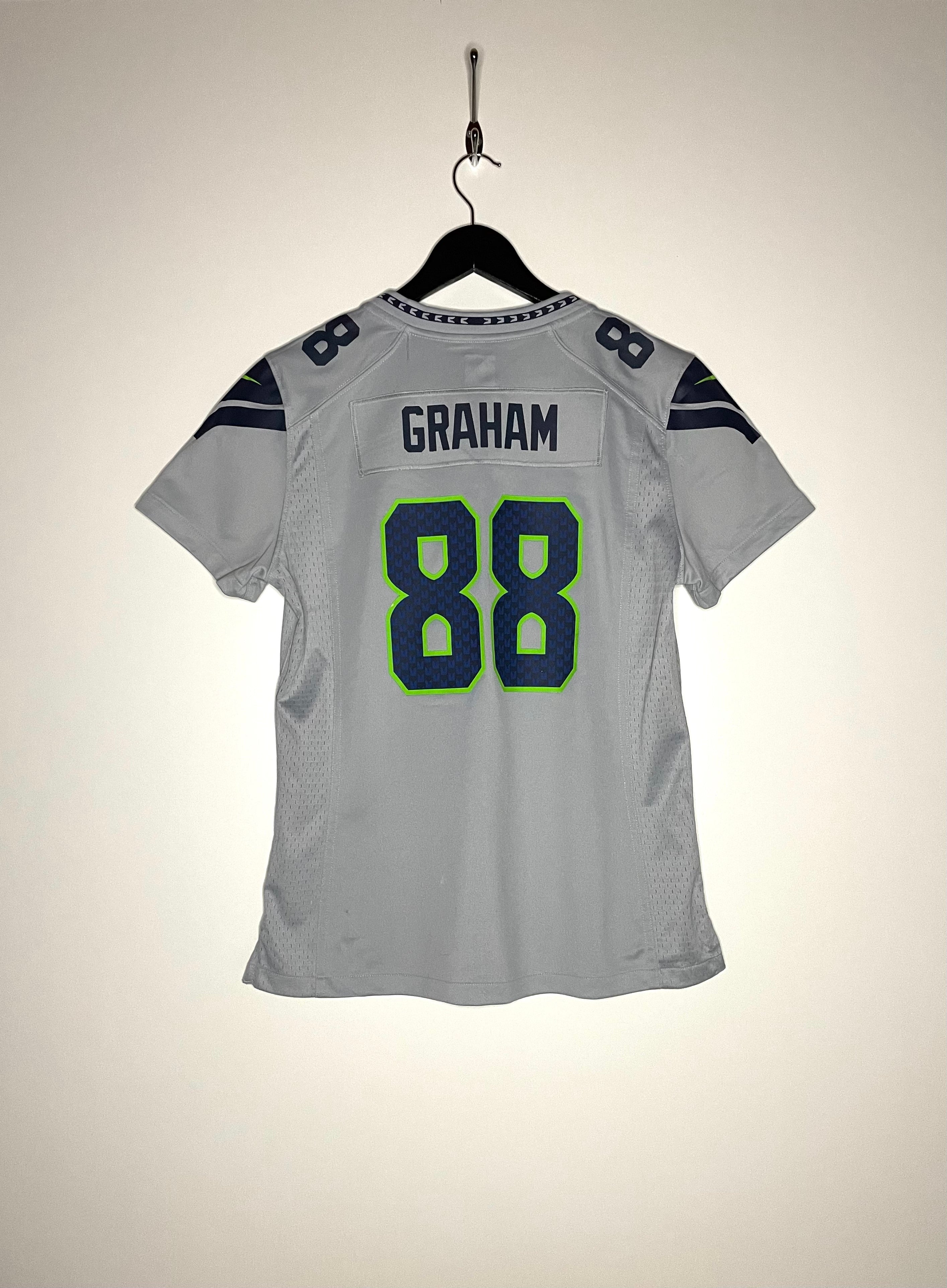 Nike Seattle Seahawks Jersey Damen #88 Graham Silber Größe M