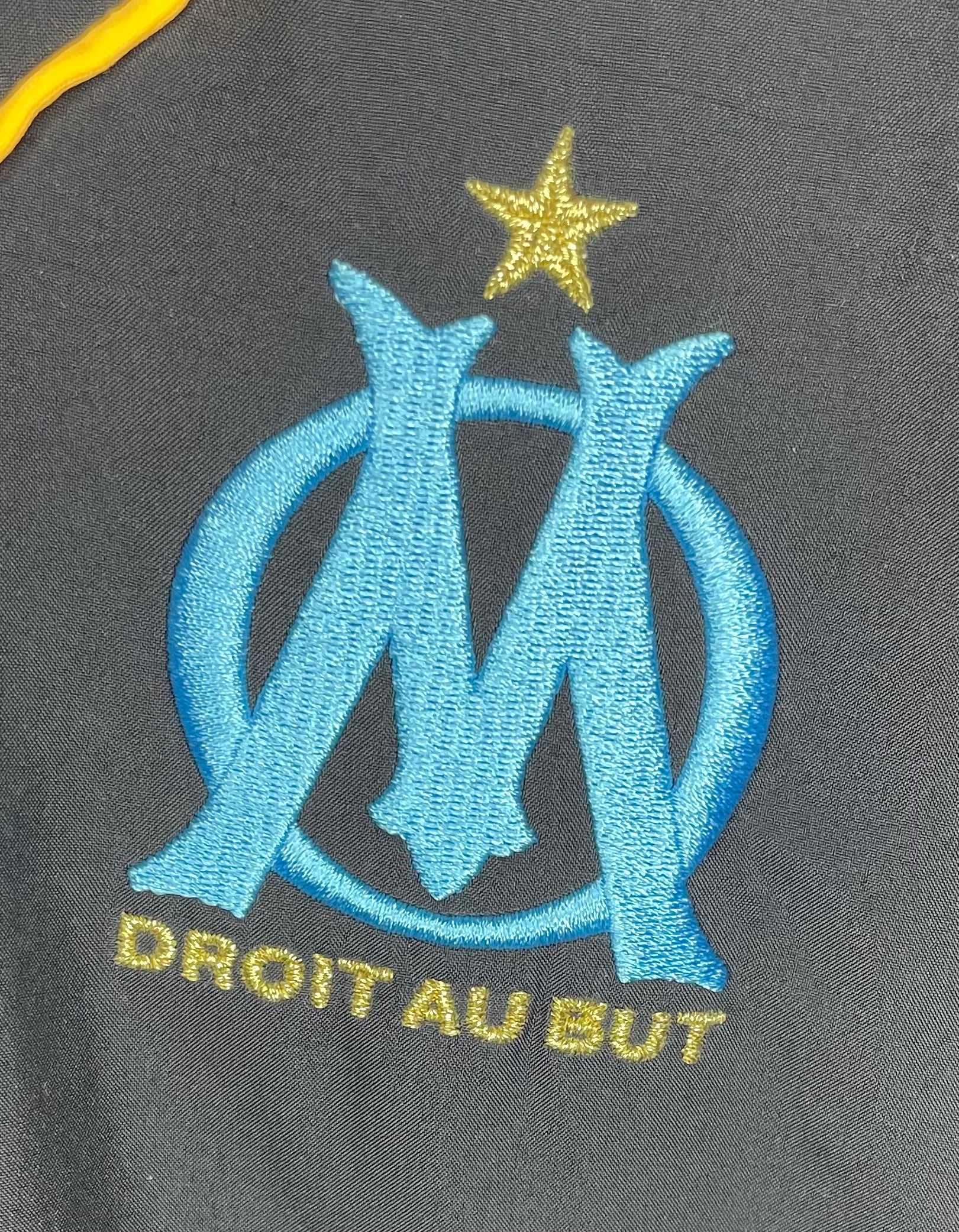 Adidas Trainingsjacke Olympique Marseille Schwarz Blau Größe M