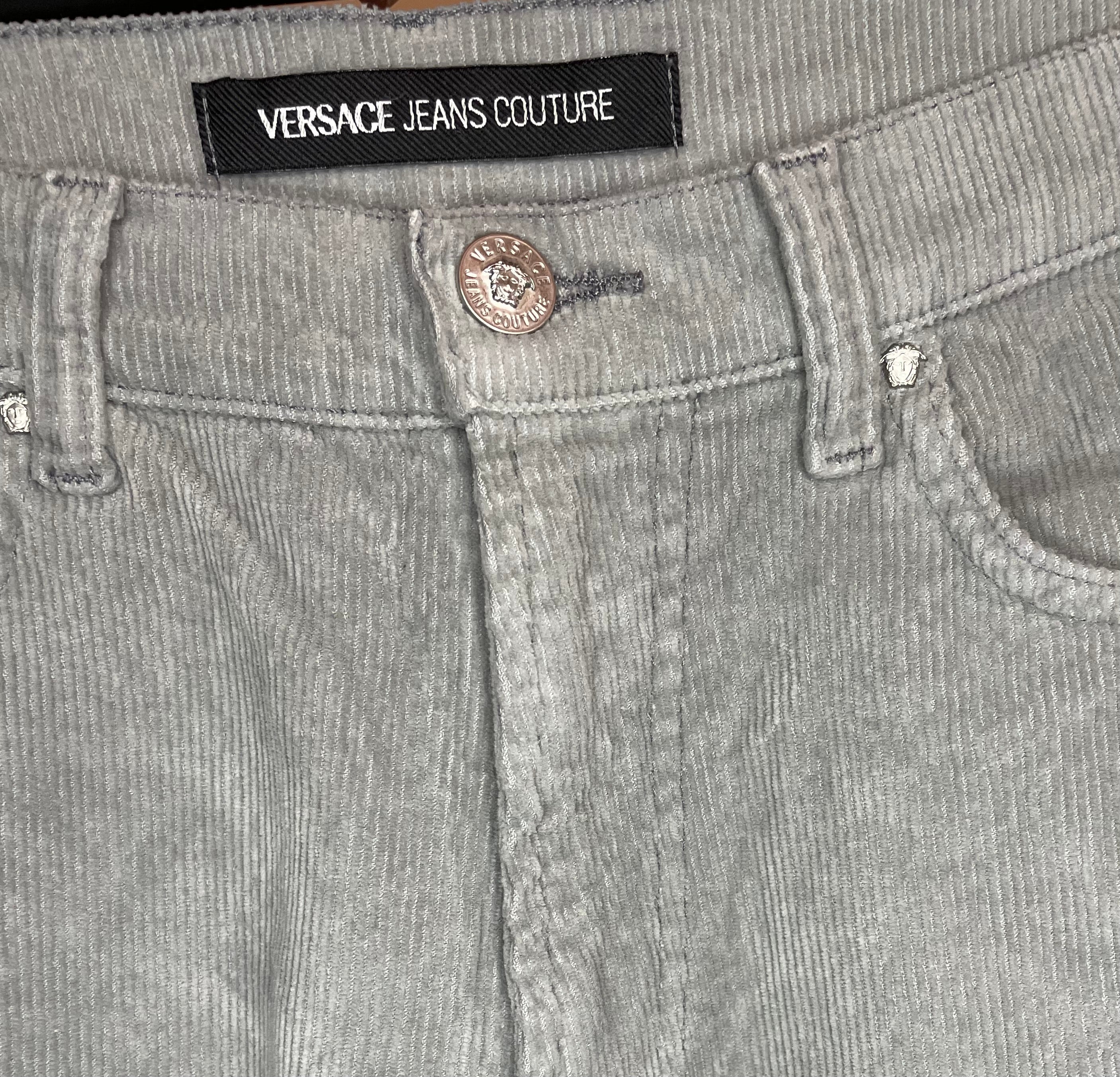 Versace Cordhose Grau Größe 32