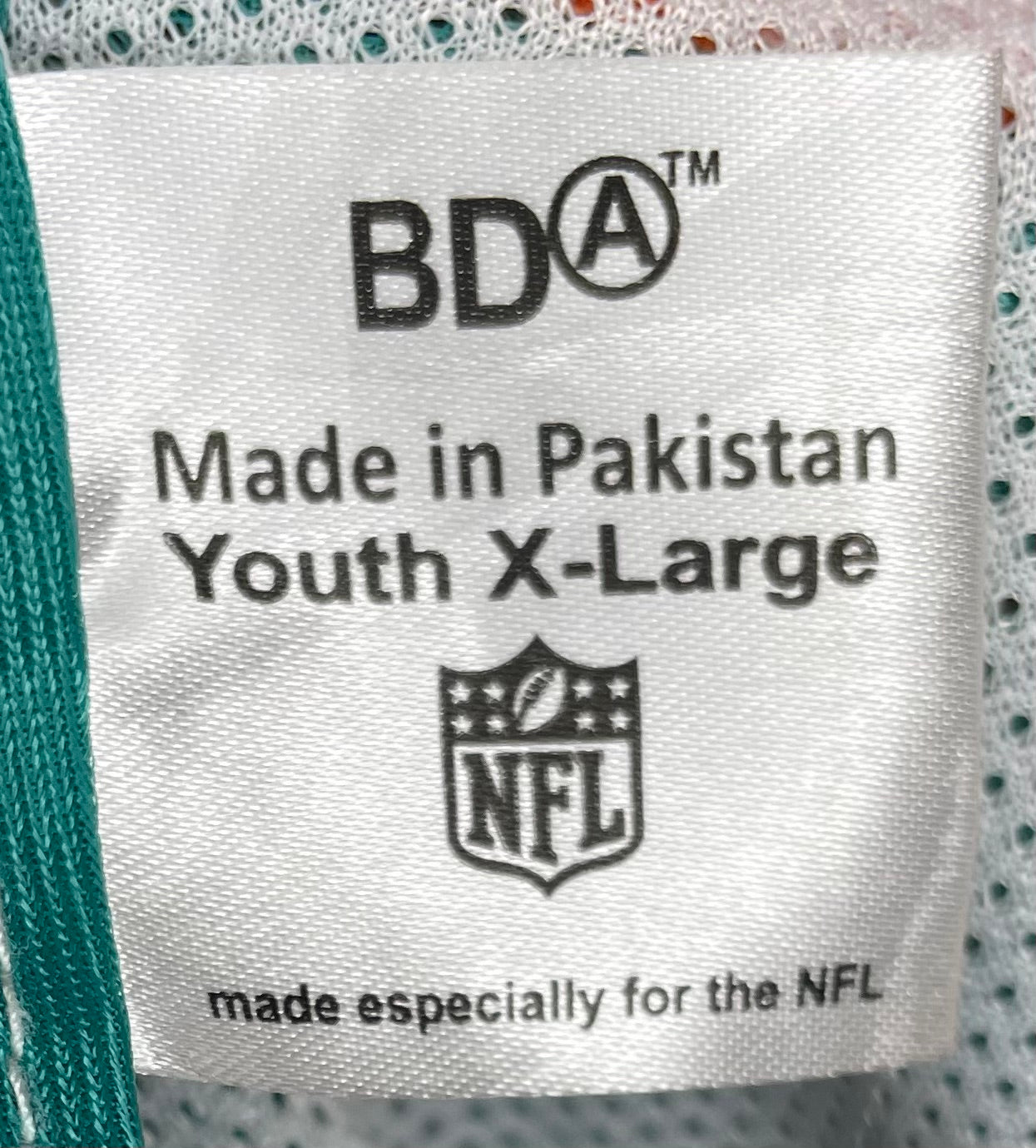 NFL Miami Dolphins Flag Football Jersey Grün Größe XL Kinder