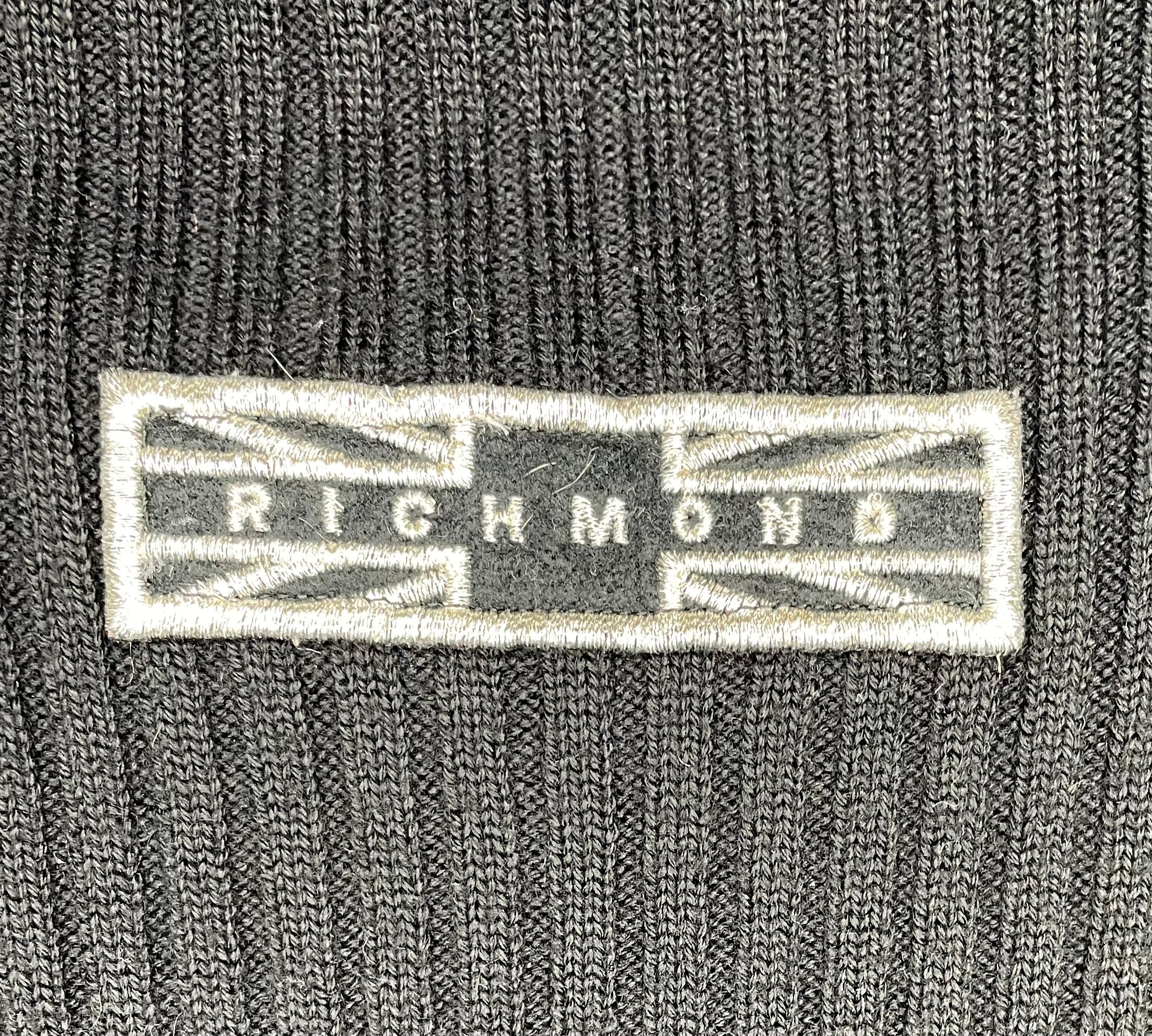 John Richmond Merino Strickpolunder Schwarz Größe S Damen