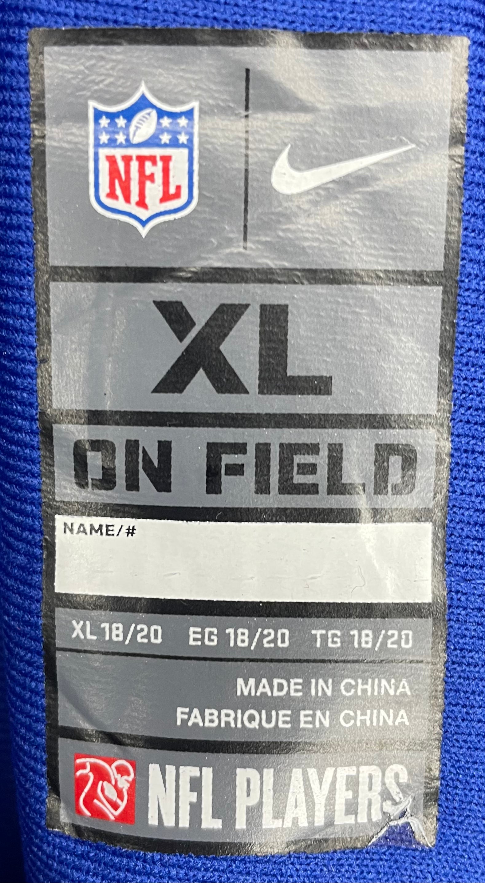 Nike Jersey New York Giants #13 Odell Beckham Jr. Blau Größe XL Kinder