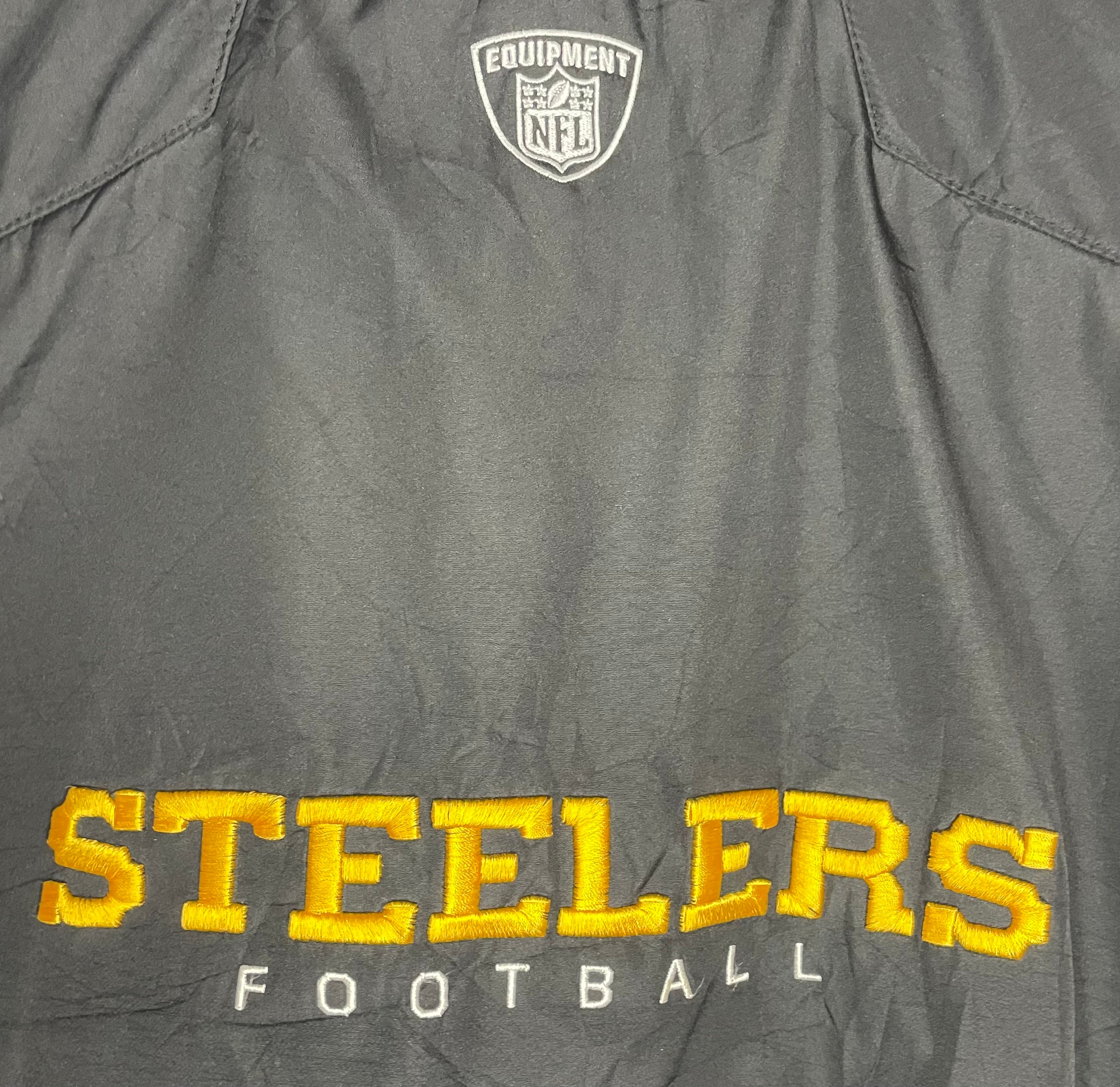 Reebok OnField Regenjacke Pittsburgh Steelers Schwarz Größe XL