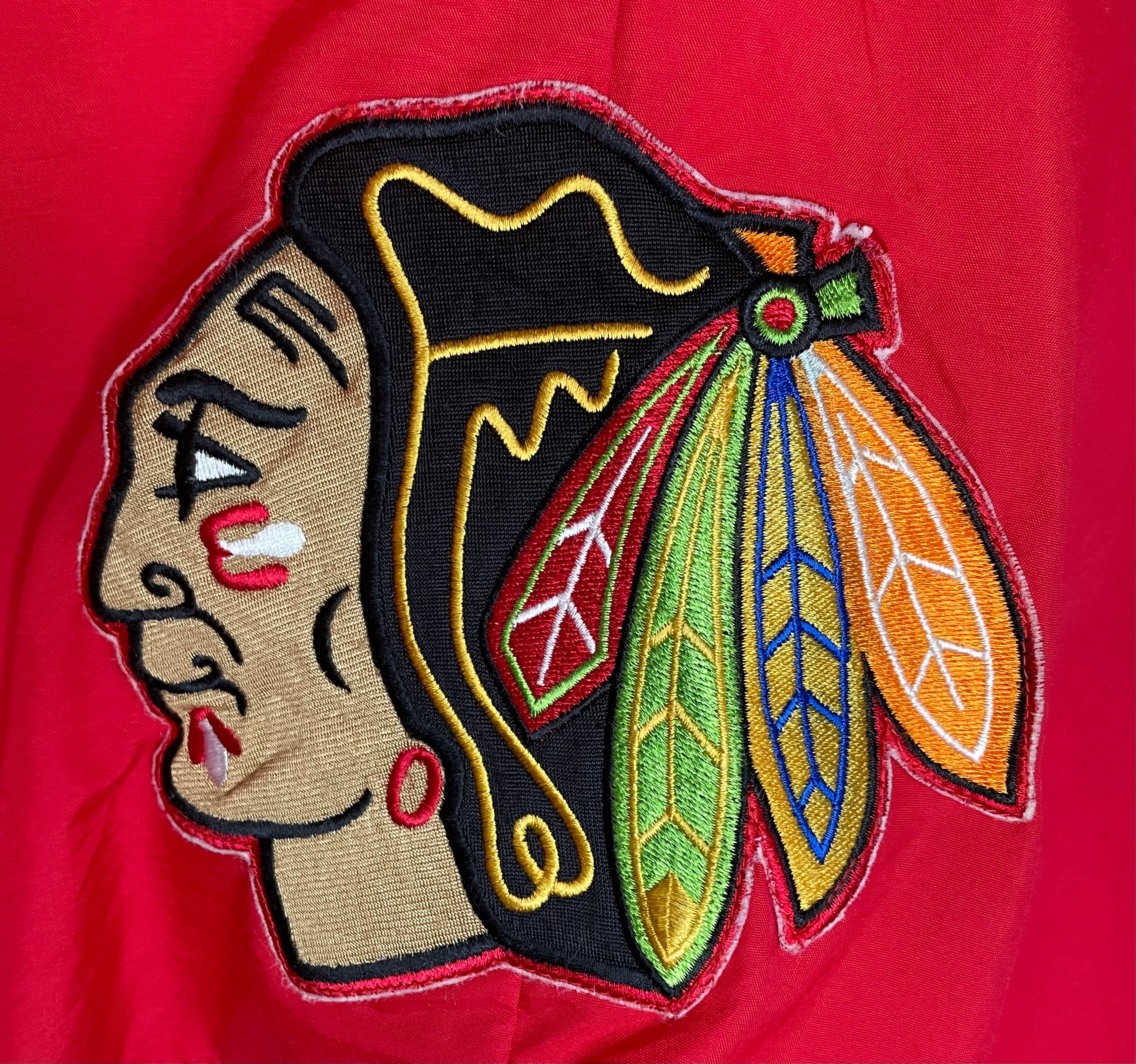 APEX NHL 90th Windbreaker Chicago Blackhawks Rot Größe XL Damen