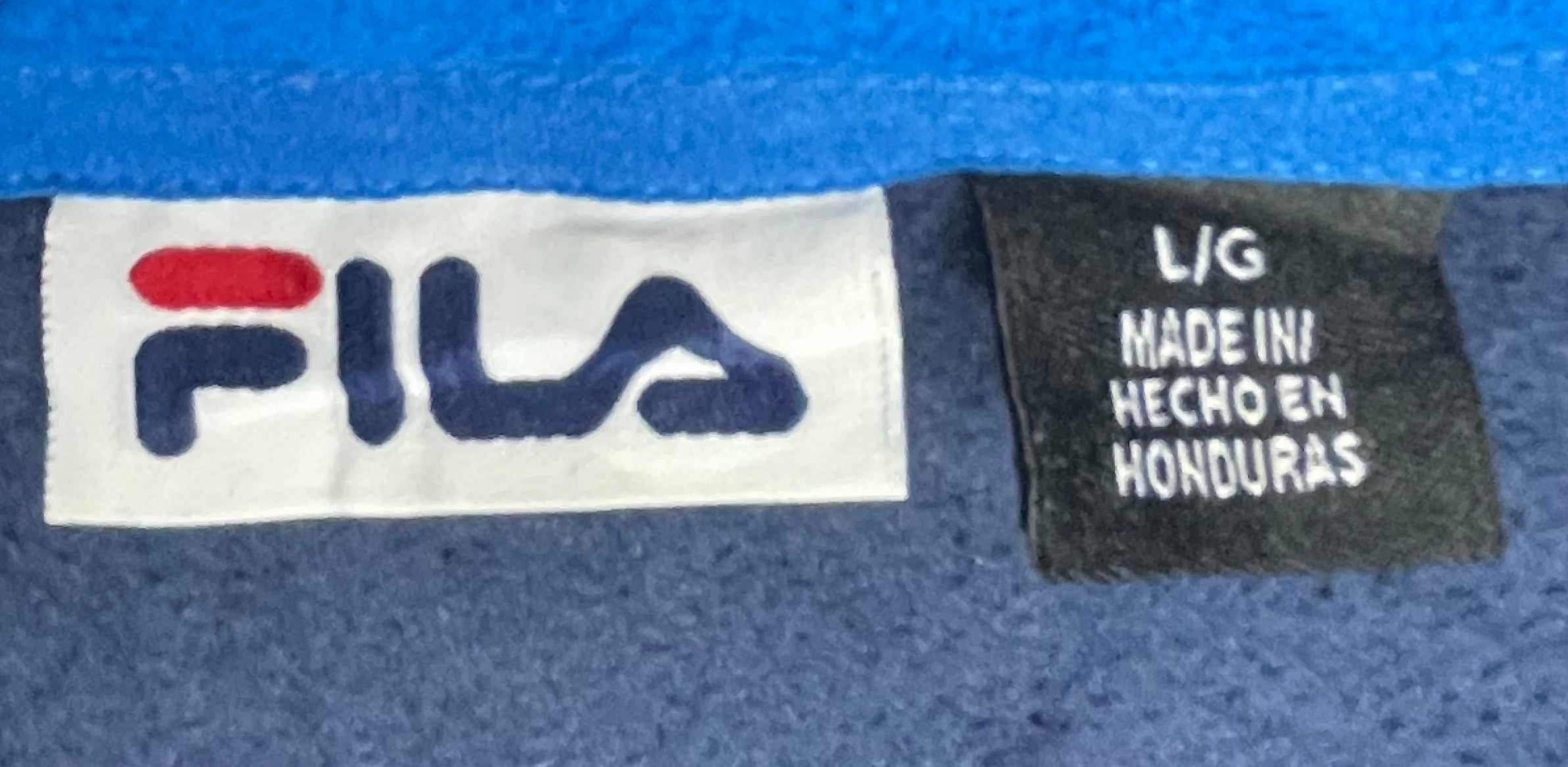 FILA Vintage Q-Zip Sweater Blau Größe L