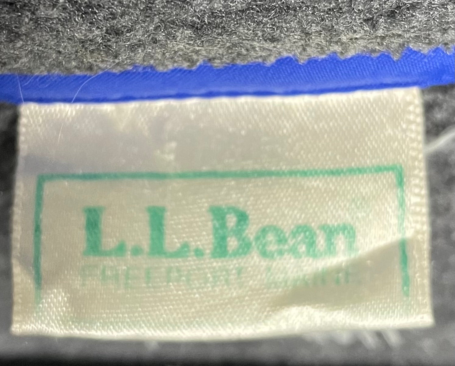 L.L.Bean Vintage Fleece Jacke Grau Größe XL
