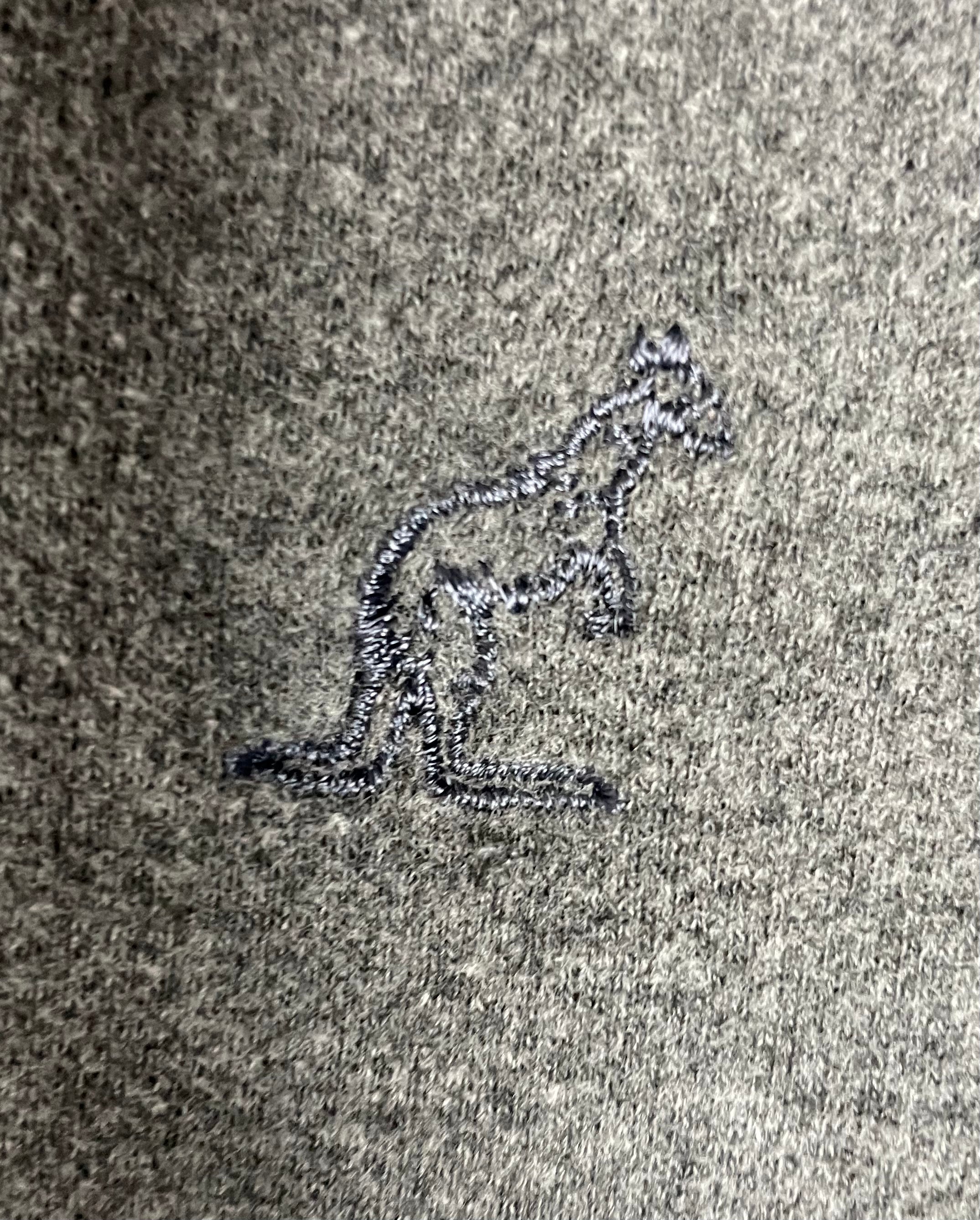 Australian L`Alpina langarm Poloshirt Grau Größe M