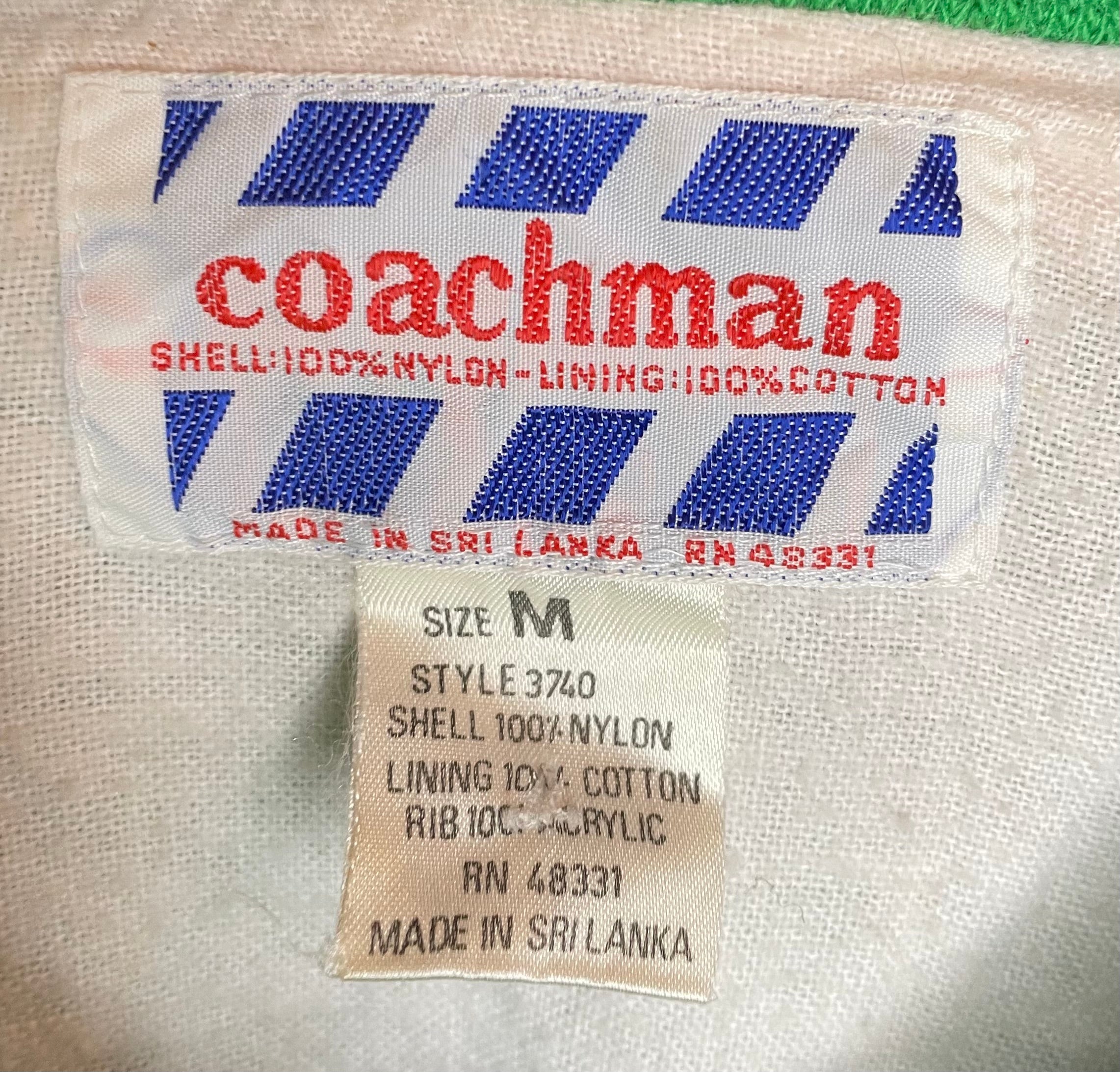 Coachman Vintage Baseball Jacke Grün Größe M