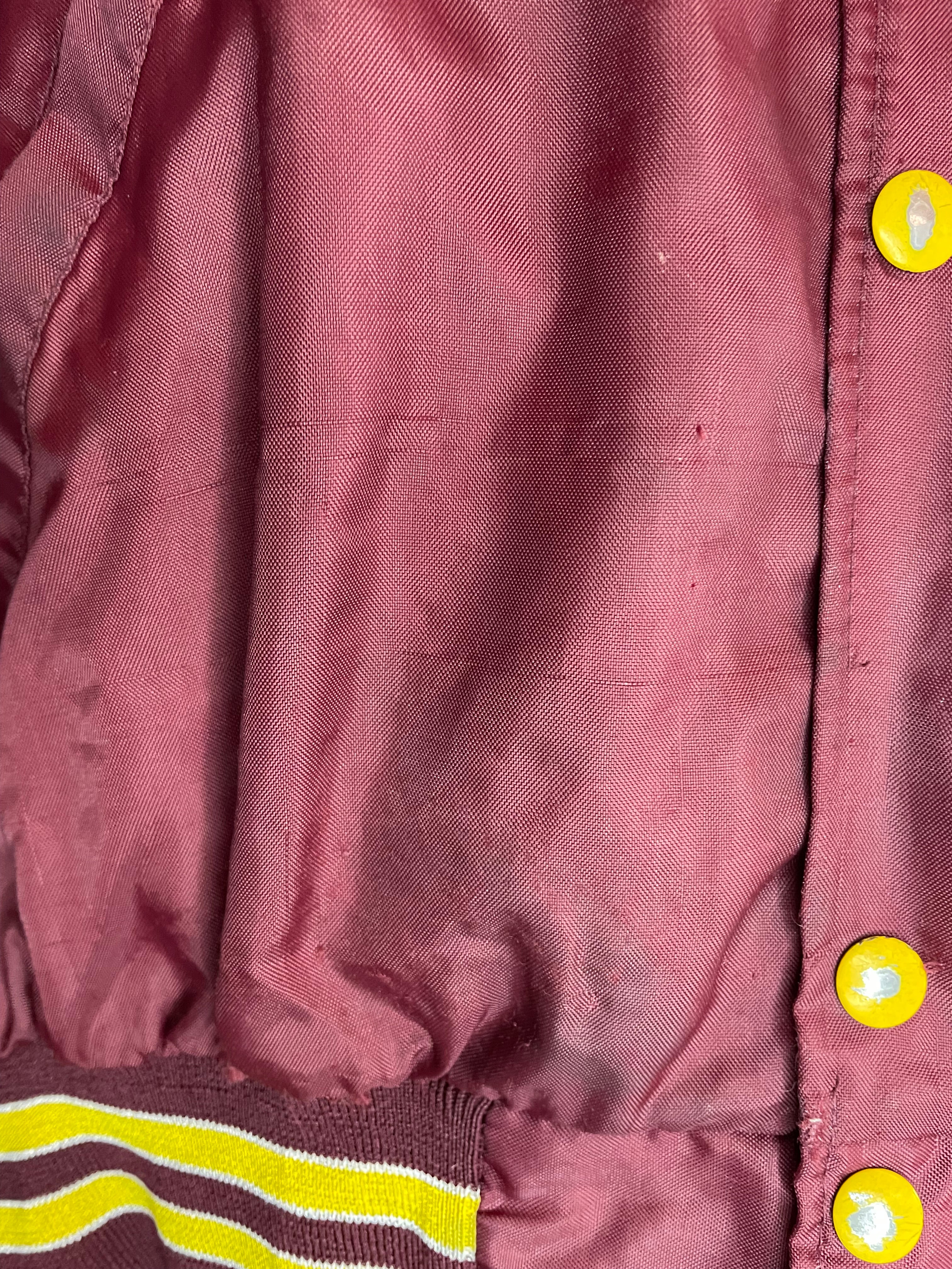 Holloway Vintage Baseball Jacke Weinrot Größe XXL