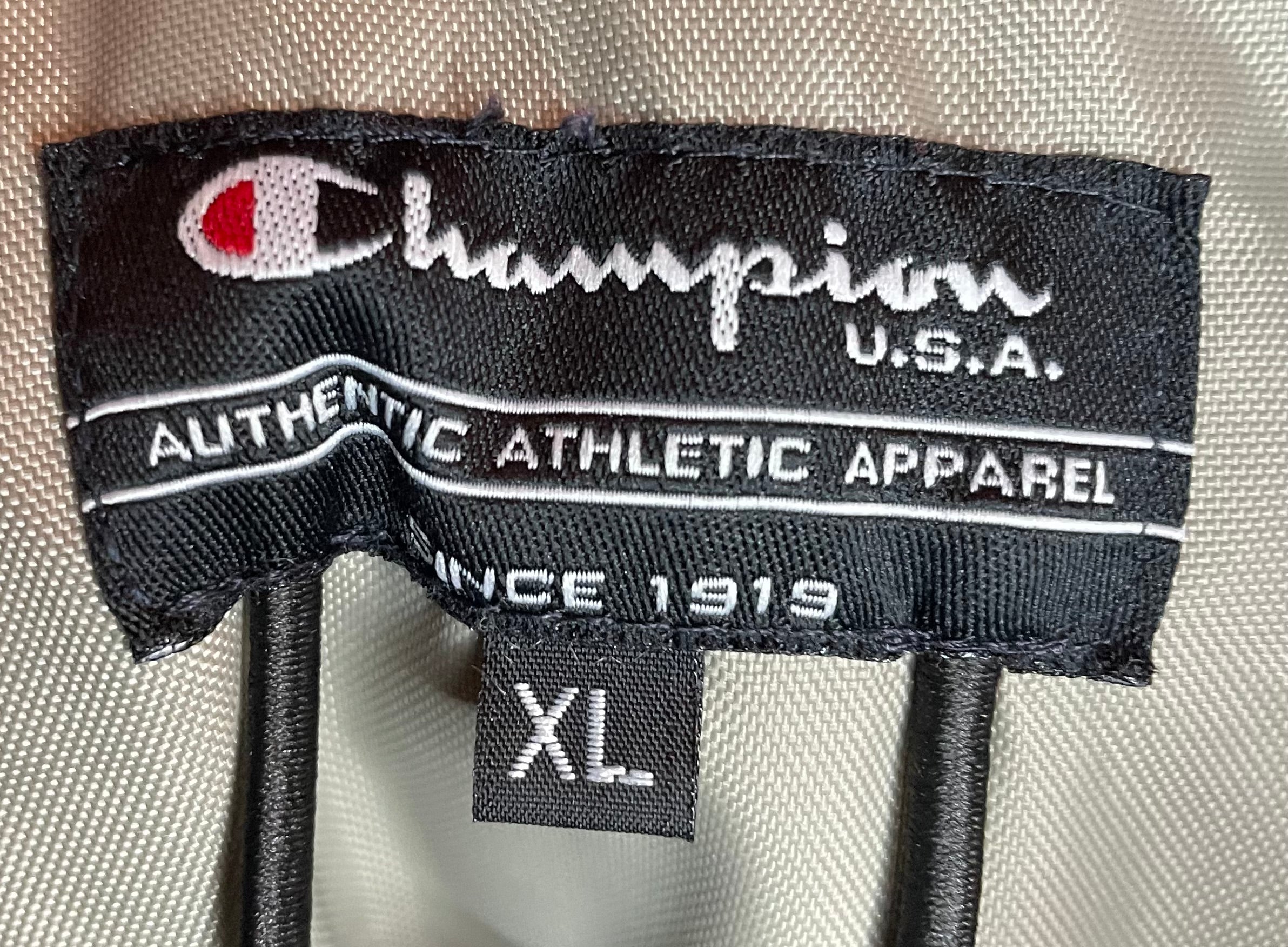 Champion Vintage Winterjacke Beige Größe XL