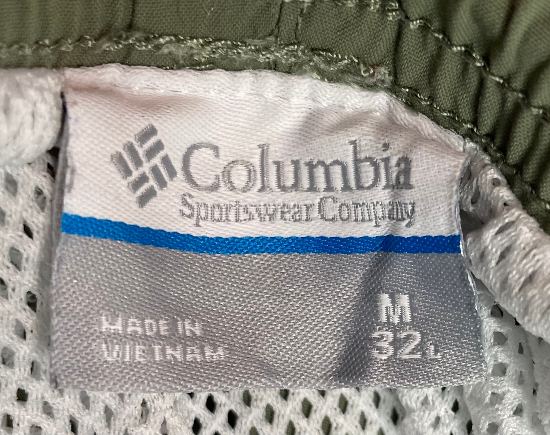 Columbia Wandershorts Olivgrün Größe M