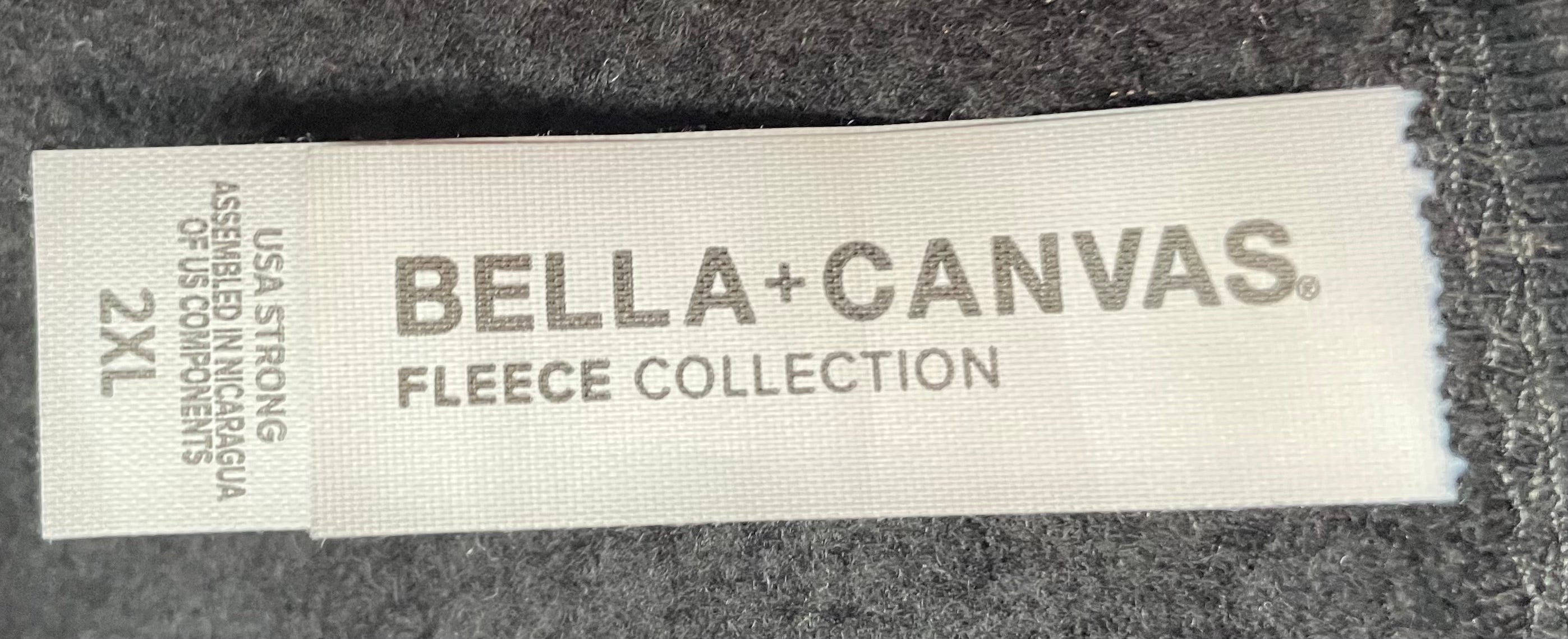 Bella+Canvas Sweater Ledger Hockey Schwarz Größe XXL