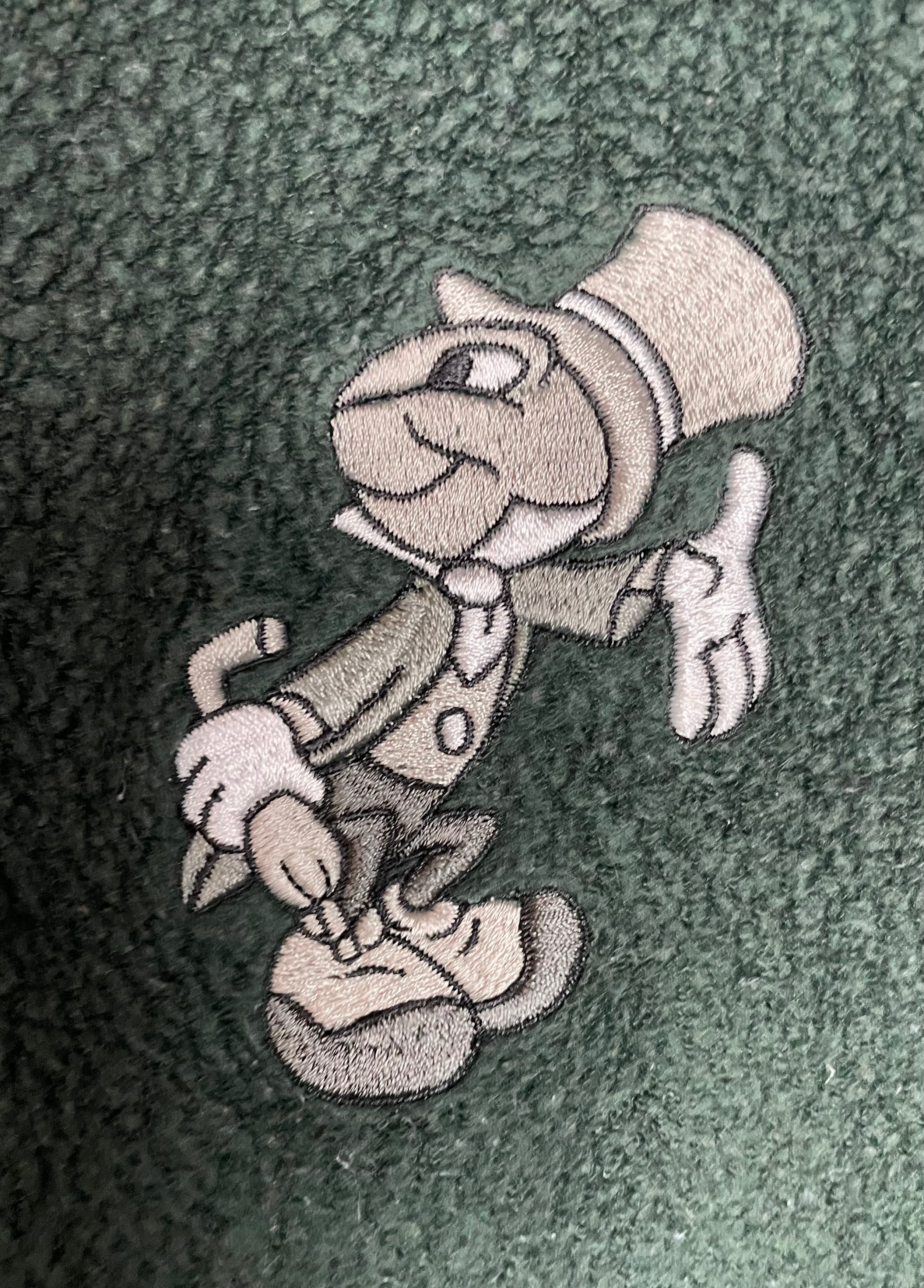 Disney Fleece Pullover Jiminy Cricket Grün/Grau Größe S