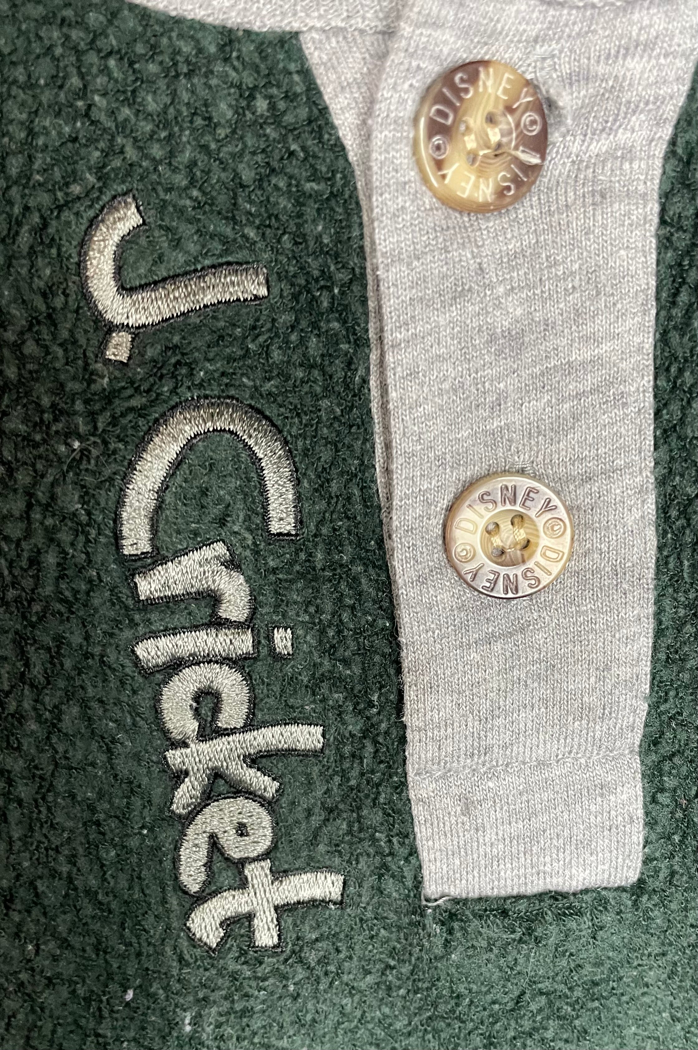 Disney Fleece Pullover Jiminy Cricket Grün/Grau Größe S