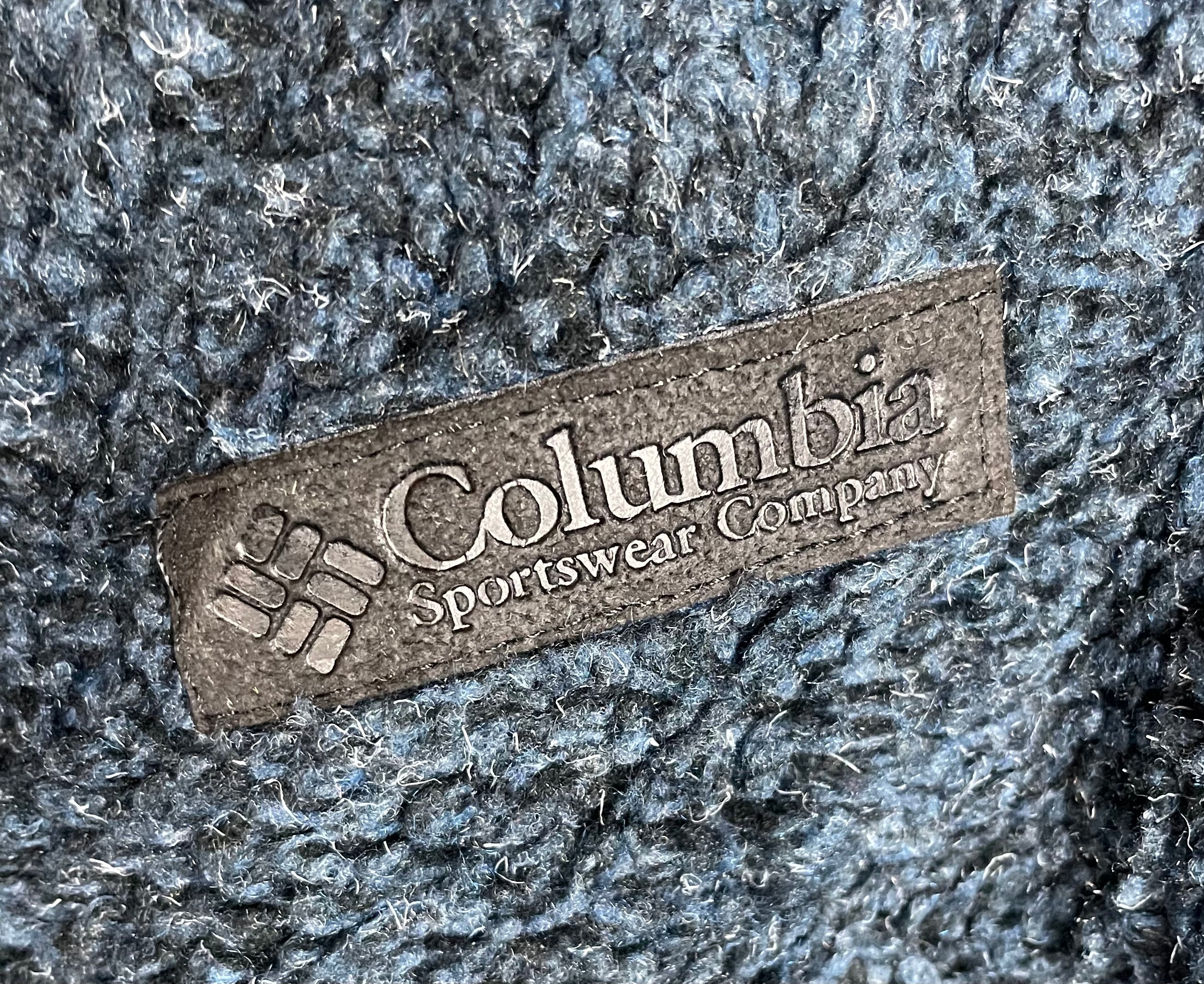 Columbia Vintage Teddy Fleece Pullover Blau Größe L
