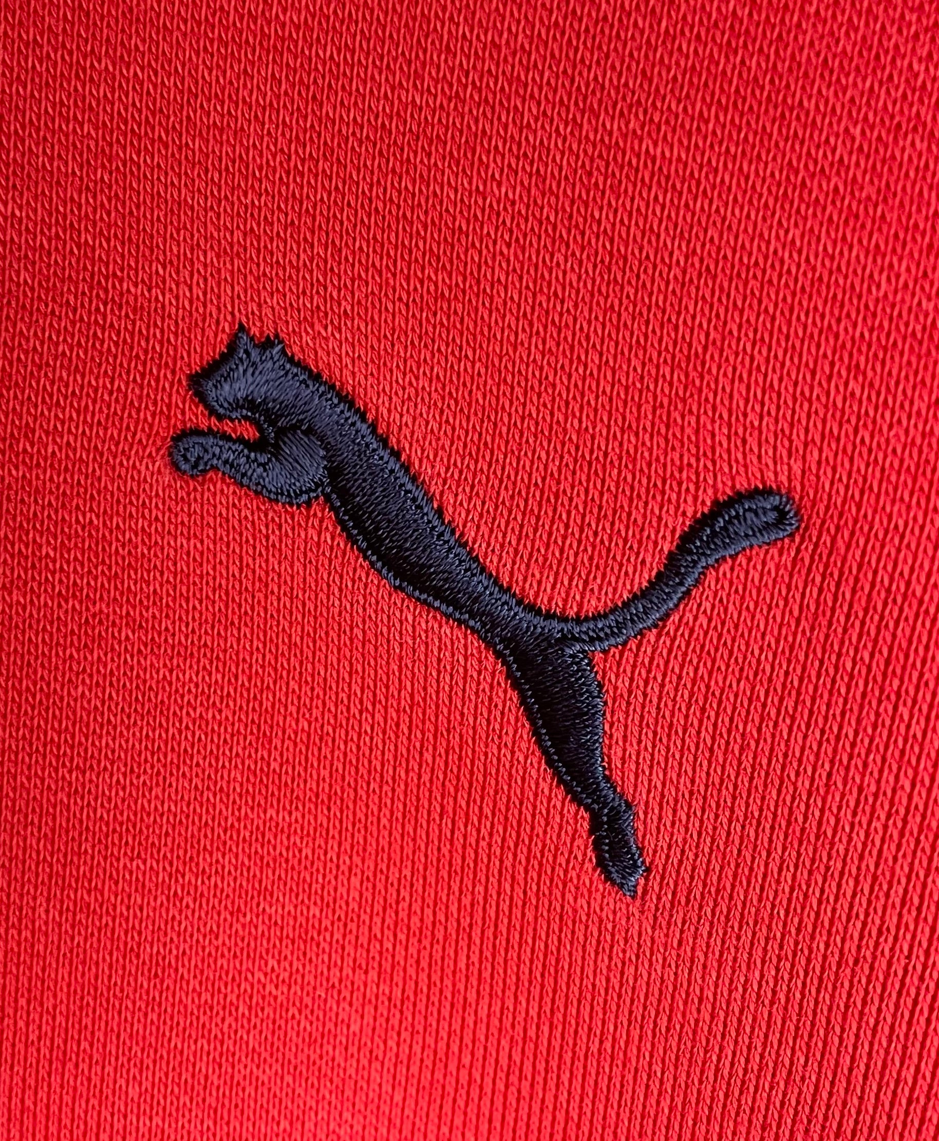 Puma Vintage Hoodie bestickt Rot Größe S