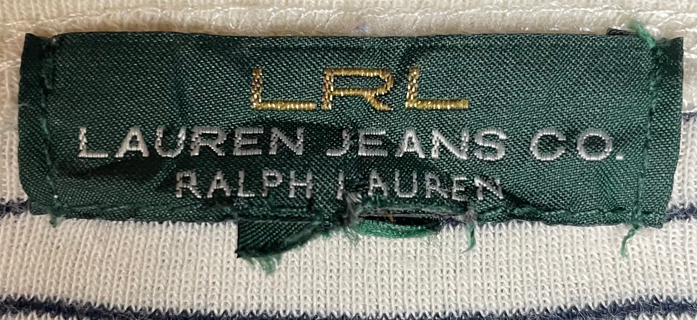 Ralph Lauren Longsleeve Weiß/Blau gestreift Damen Größe M