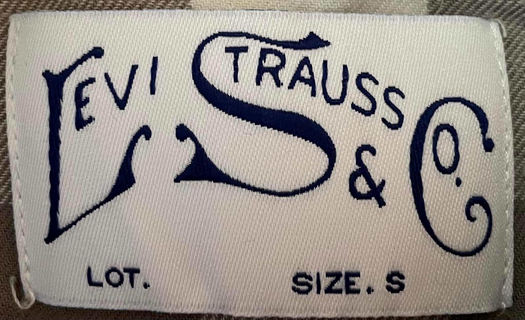 Levi`s Vintage Freizeit Hemd Grau/Weiß kariert Größe S
