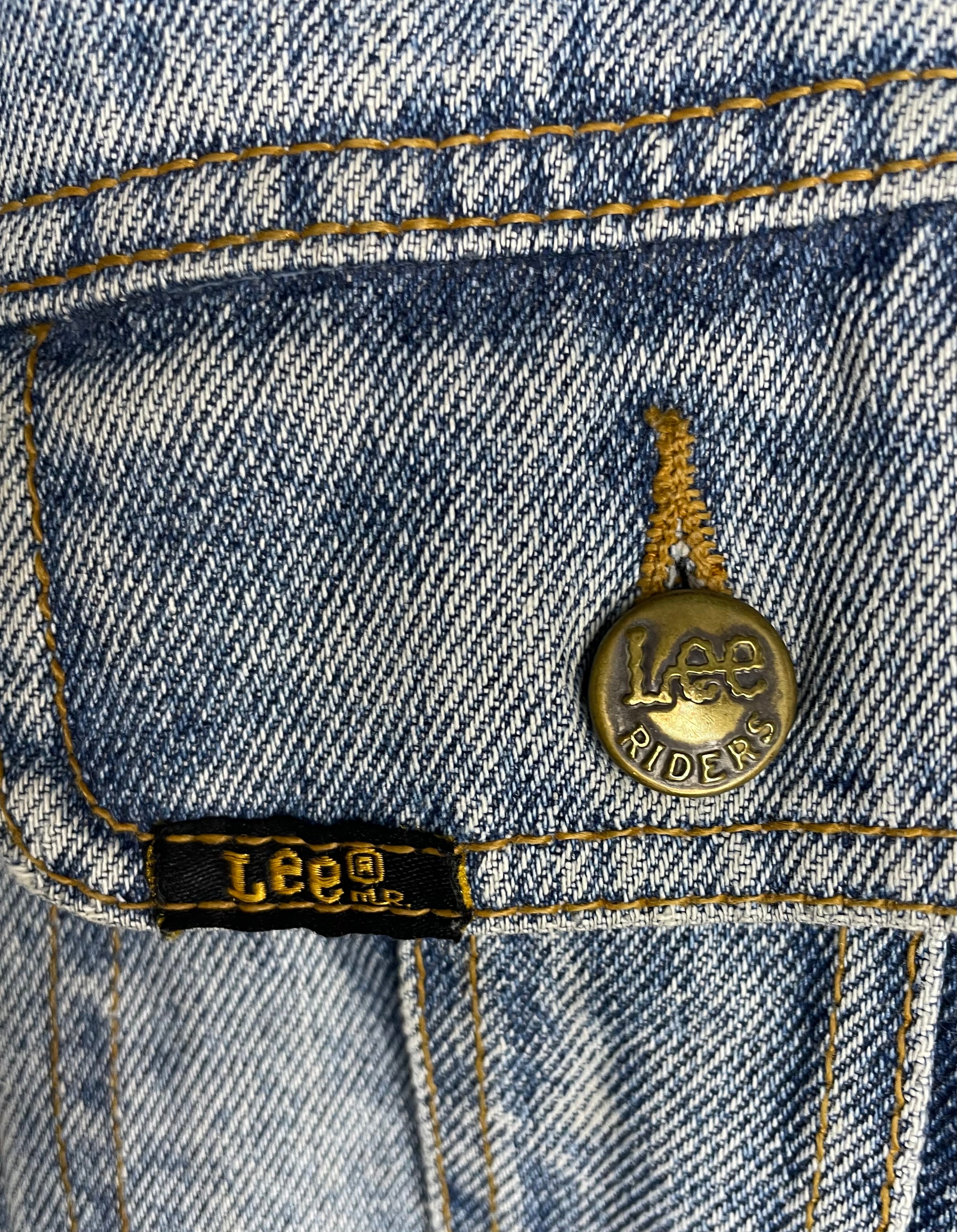 LEE Riders Vintage Jeansjacke Hellblau Größe M