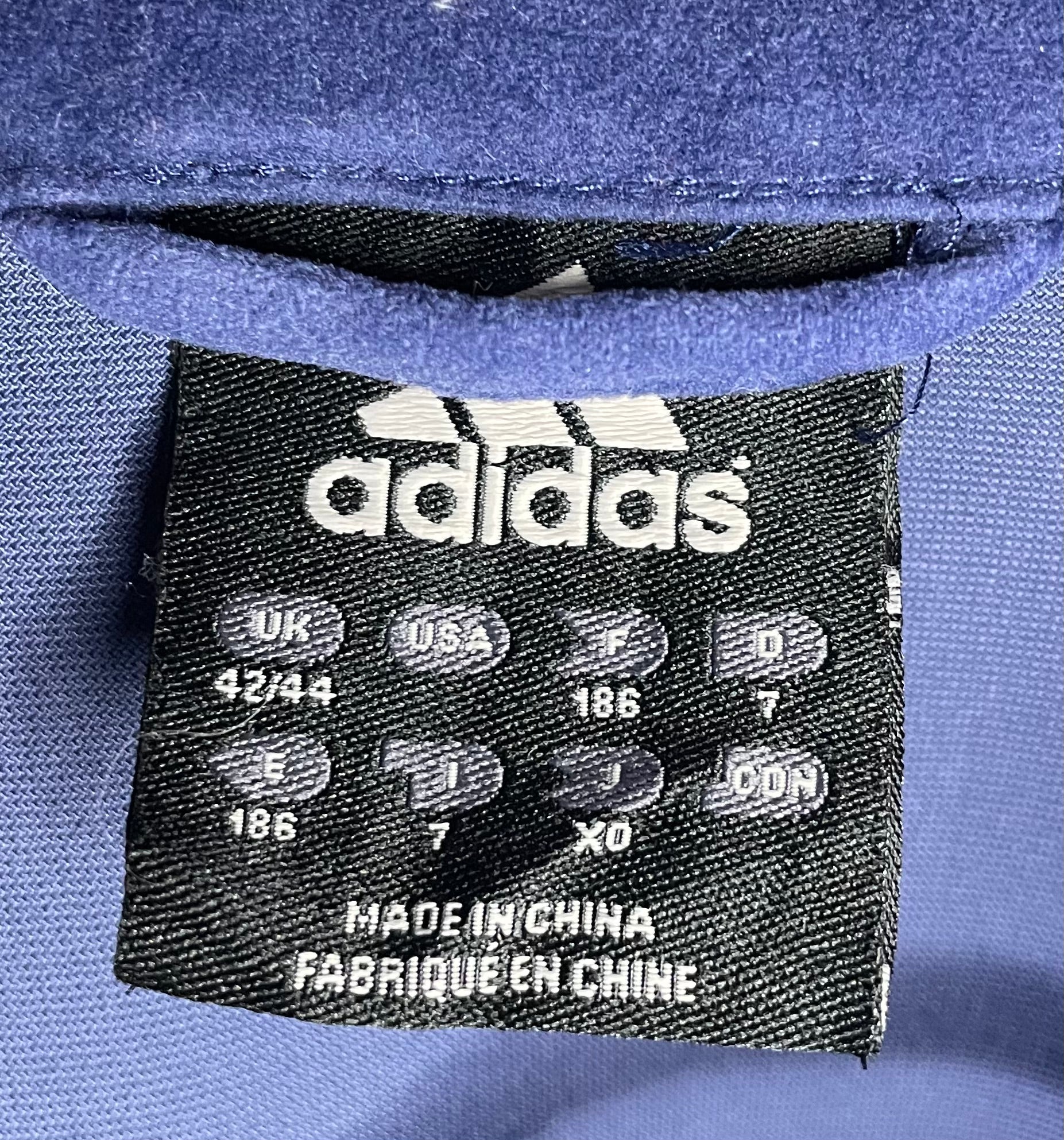 Adidas Fleece Trainingsjacke Spanien Blau Größe XL