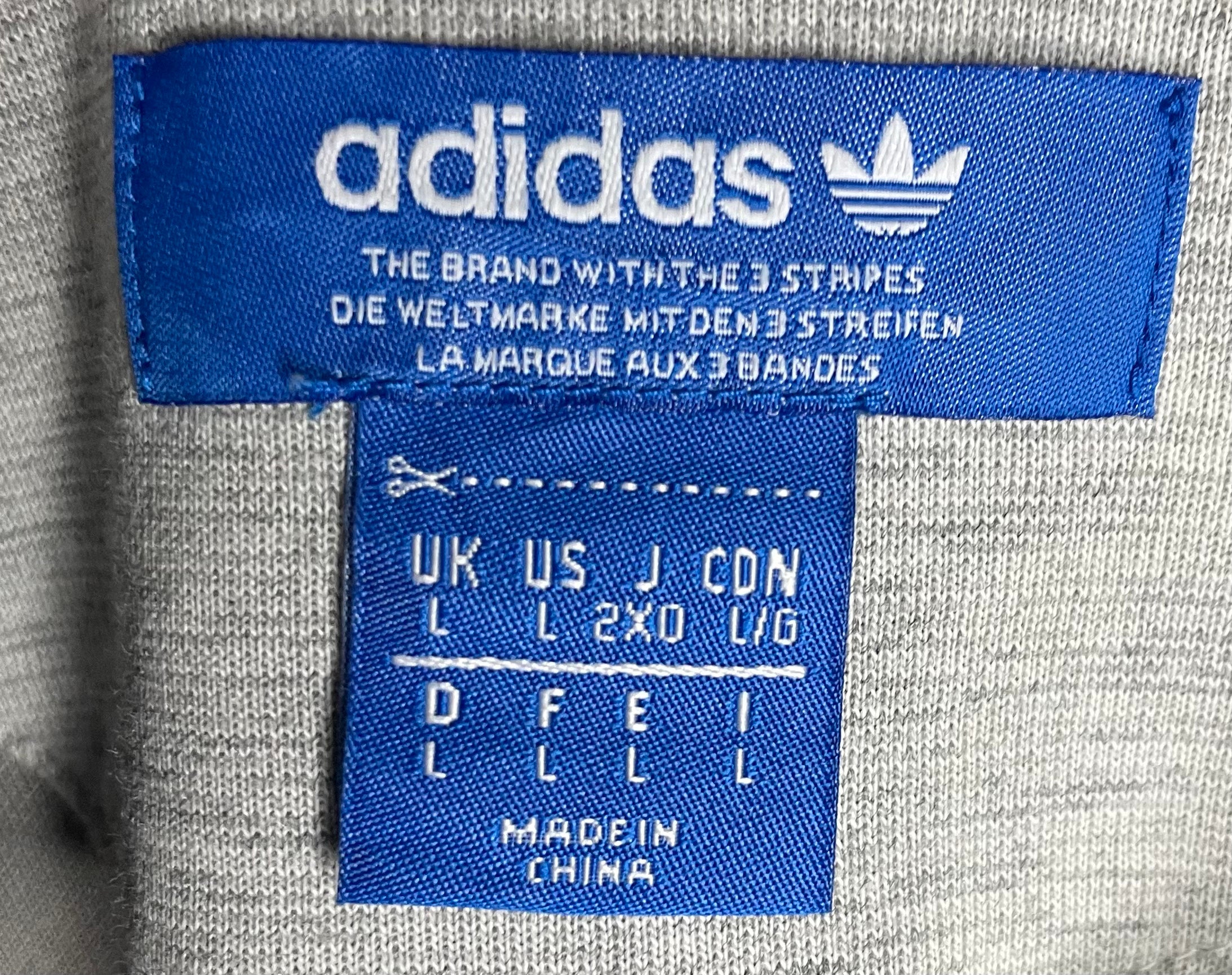 Adidas Hoodie Grau Größe L